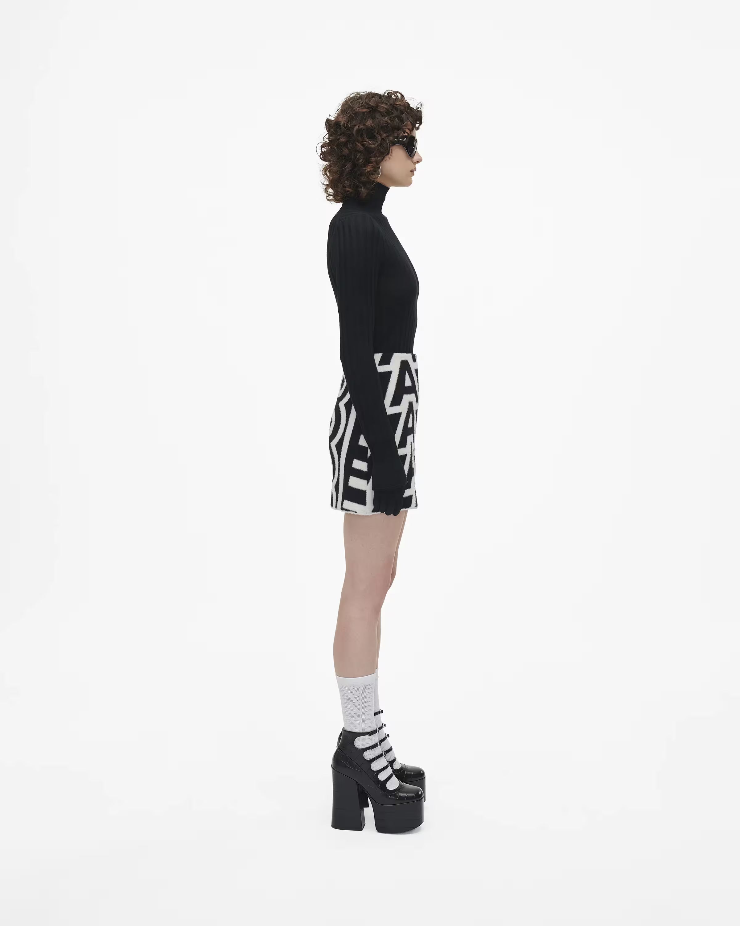Marc Jacobs The Croc Embossed Kiki Ankle Boot Black