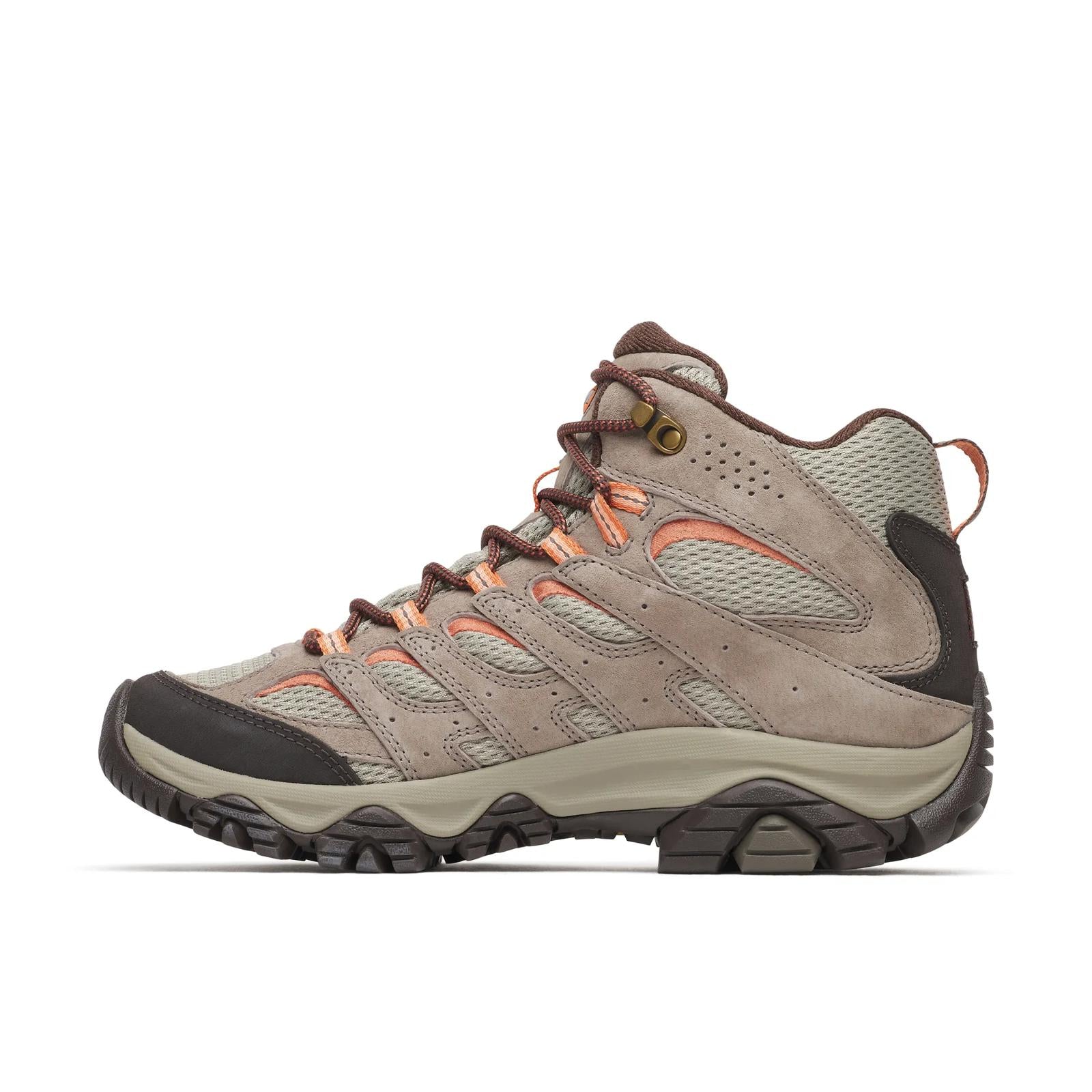 Merrell Women's Moab 3 Mid Waterproof Wide Width Bungee Cord
