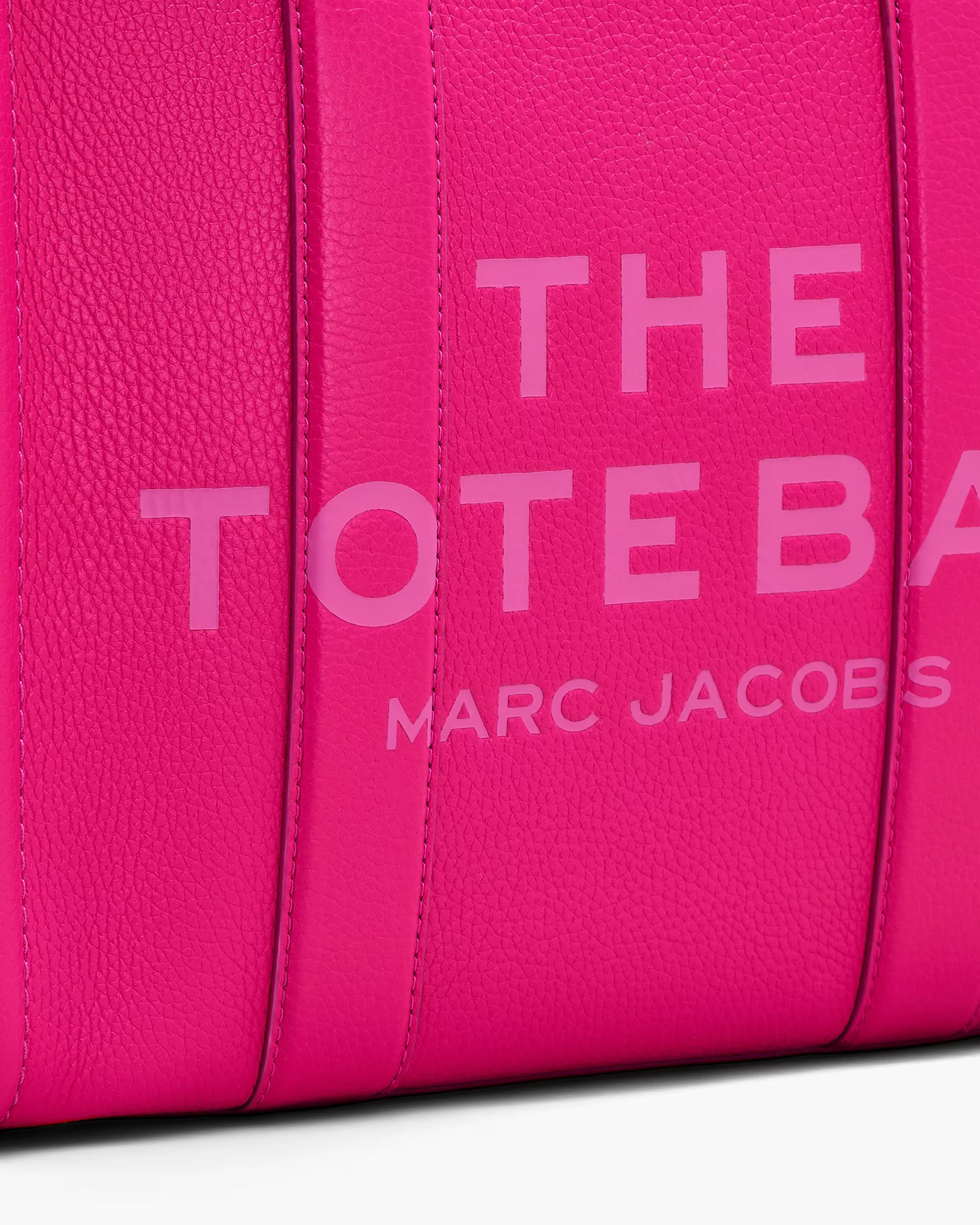 Marc Jacobs The Leather Medium Tote Bag Hot Pink