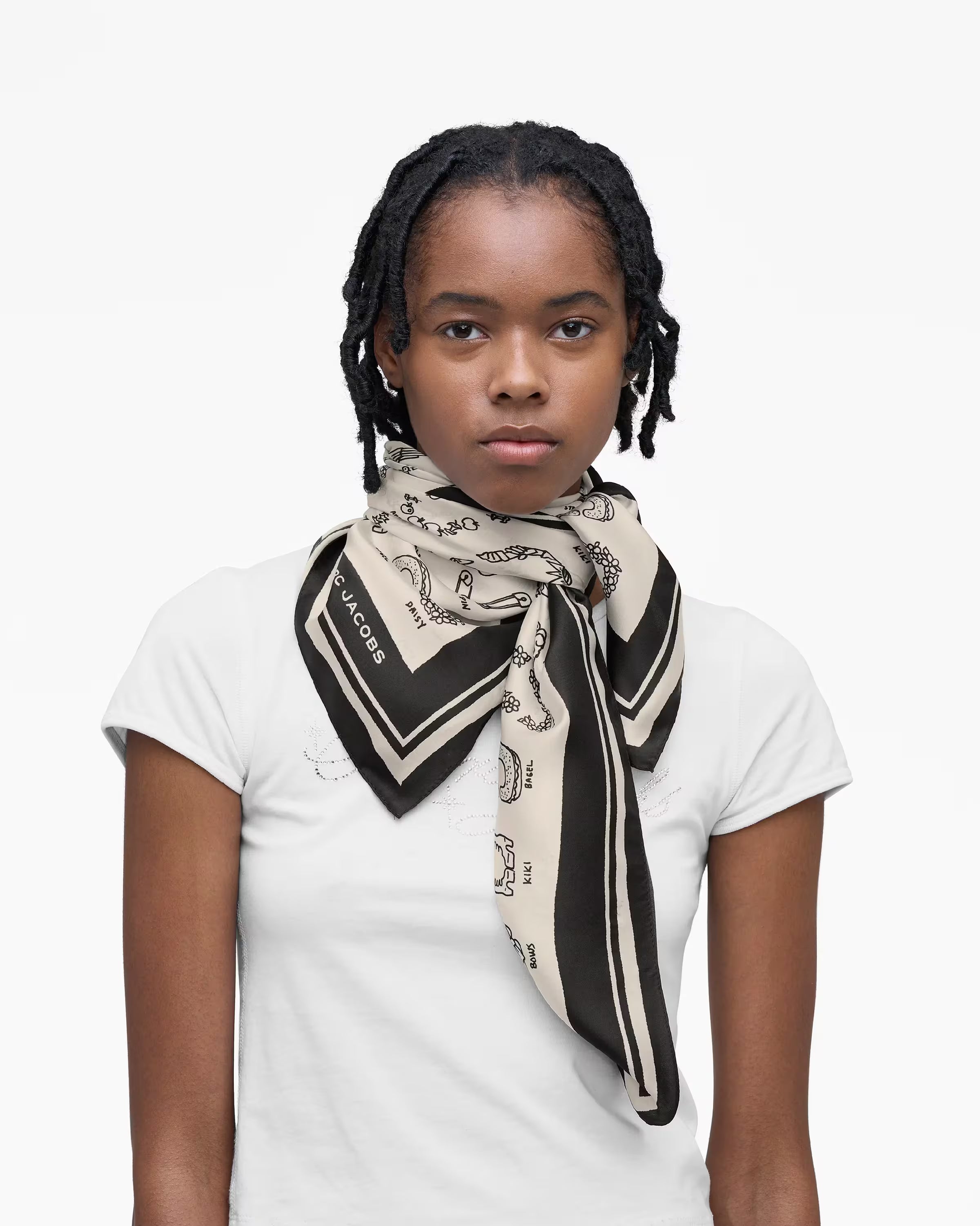 Marc Jacobs The Logo Webbing Strap Beige