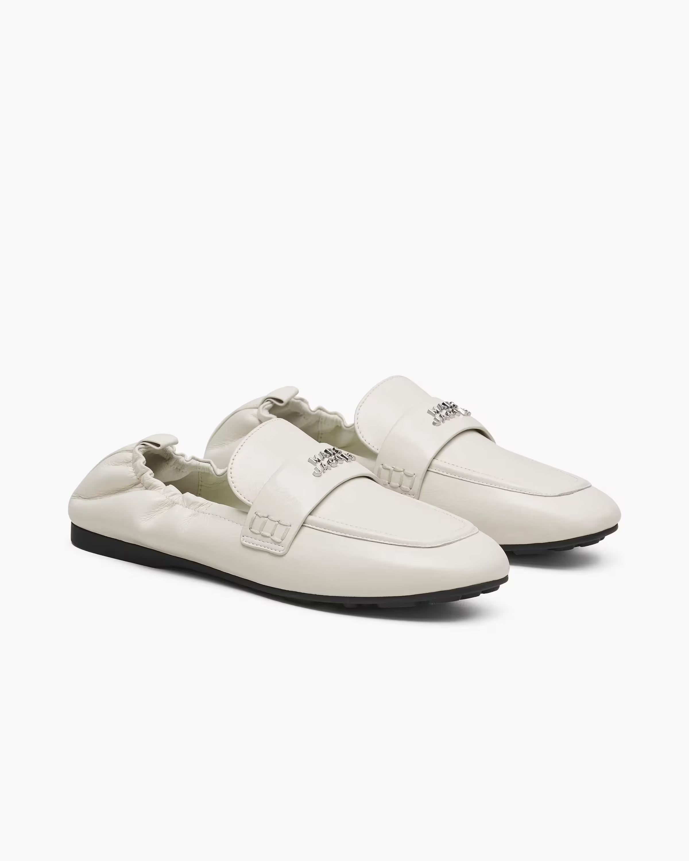 Marc Jacobs The Leather Jude Loafer Cotton White