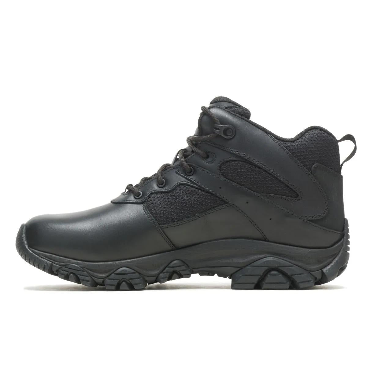 Merrell Men's Moab 3 Response Mid Tactical Waterproof Boot Wide Width Black