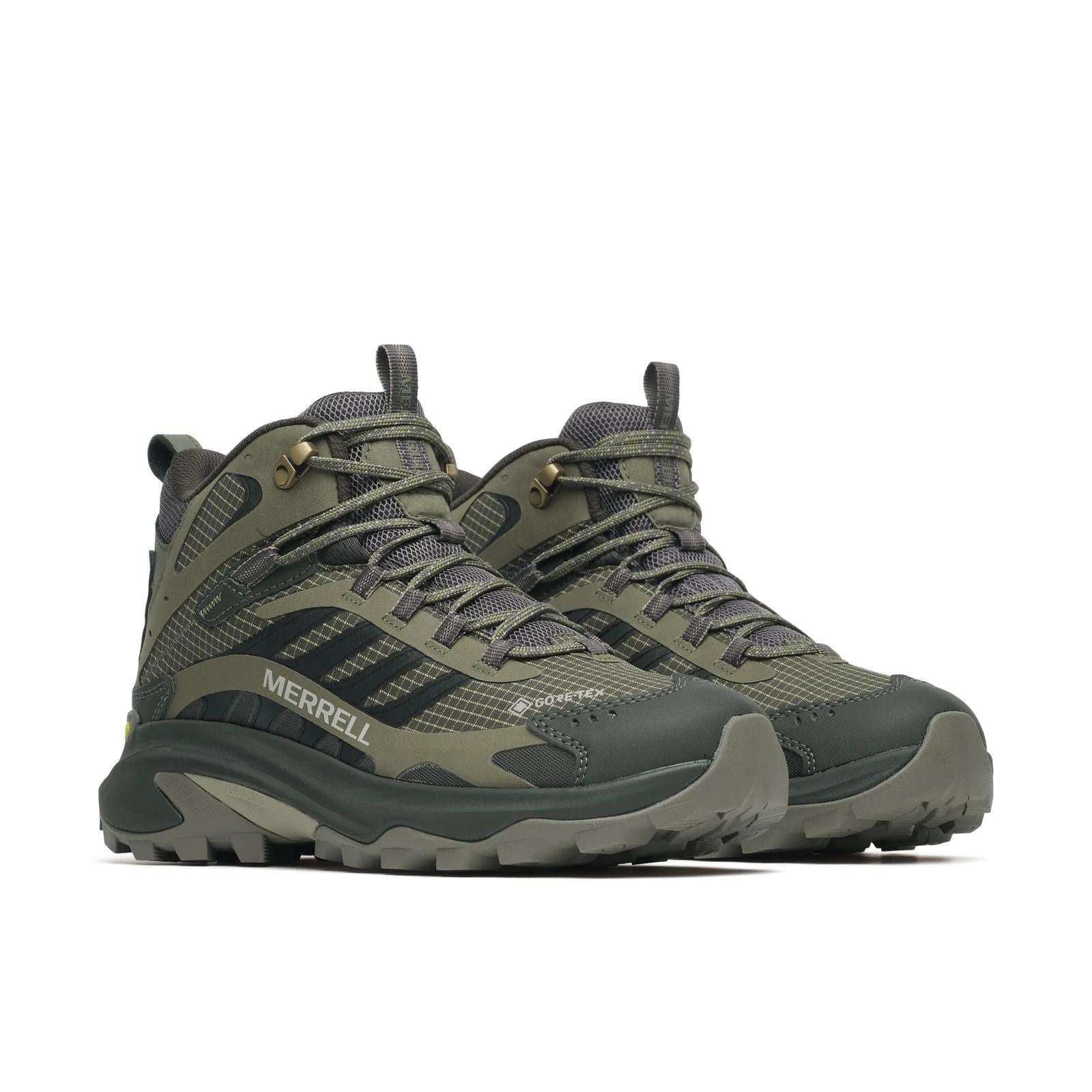 Merrell Men's Moab Speed 2 Mid GORE-TEX Wide Width Olive