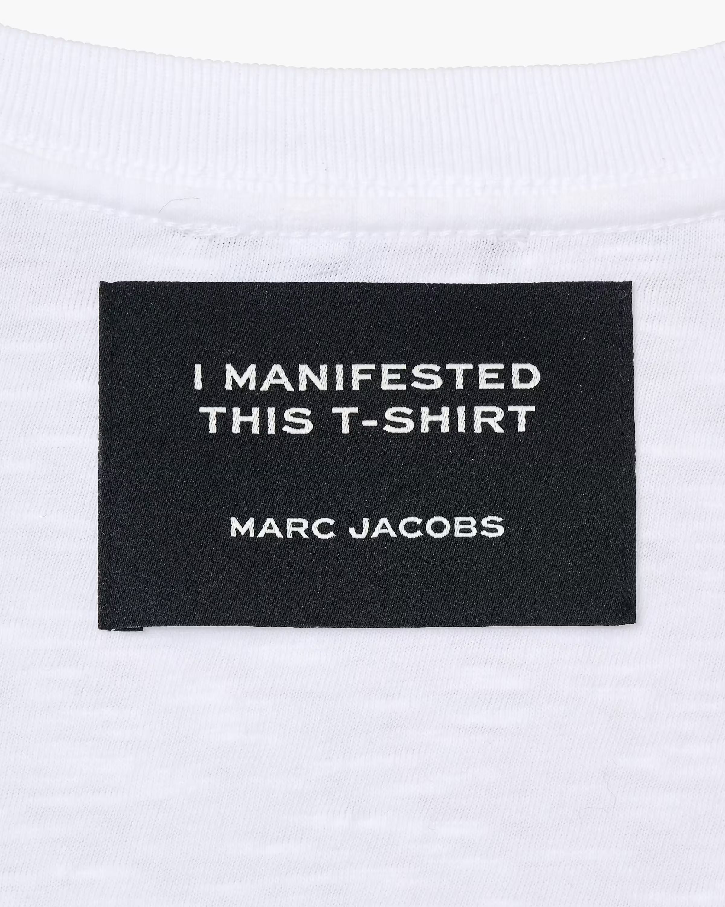 Marc Jacobs The Thin Outline Logo Webbing Strap Rose Multi