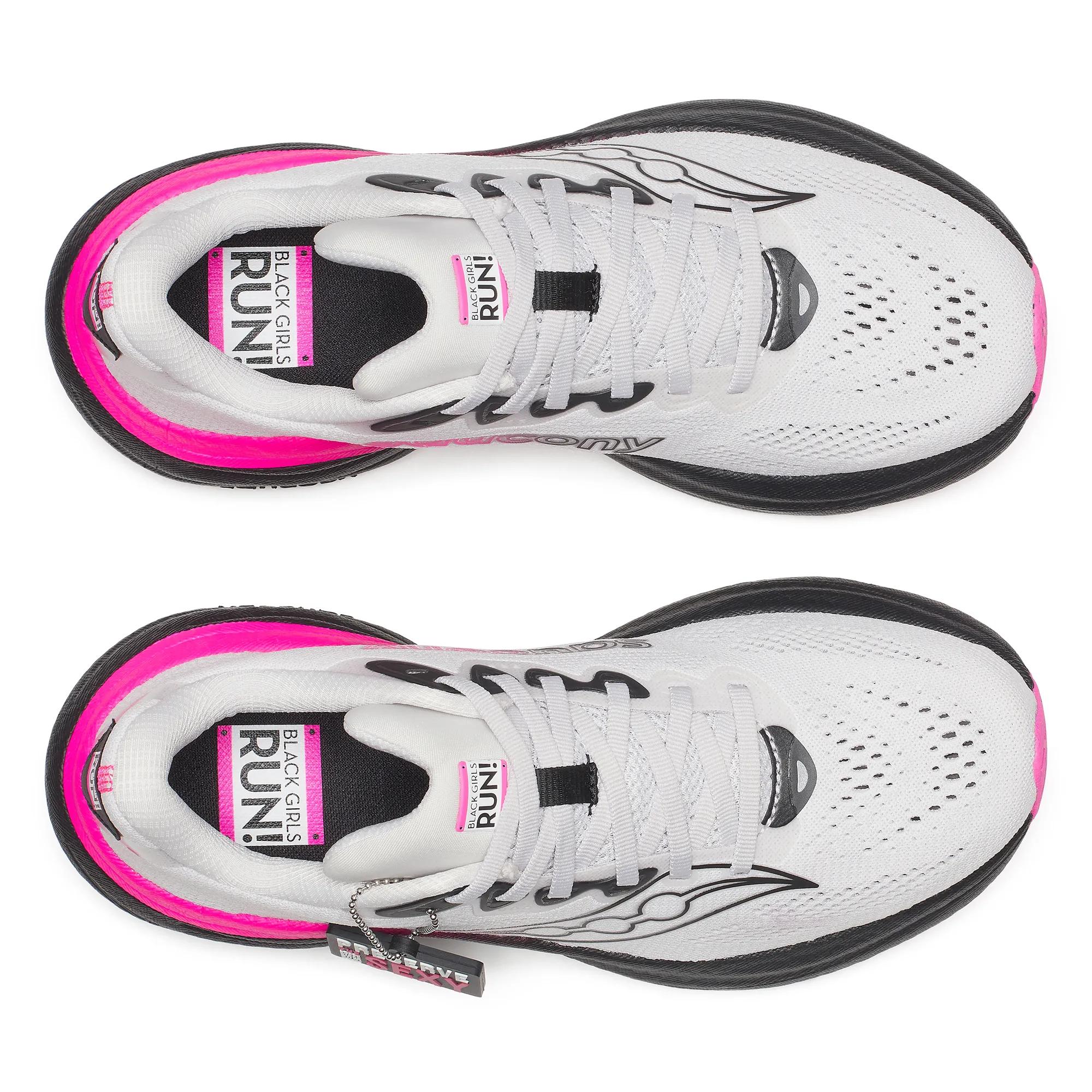 Saucony Women's Black Girls Run X Saucony Ride 19 Fog | Hot Pink