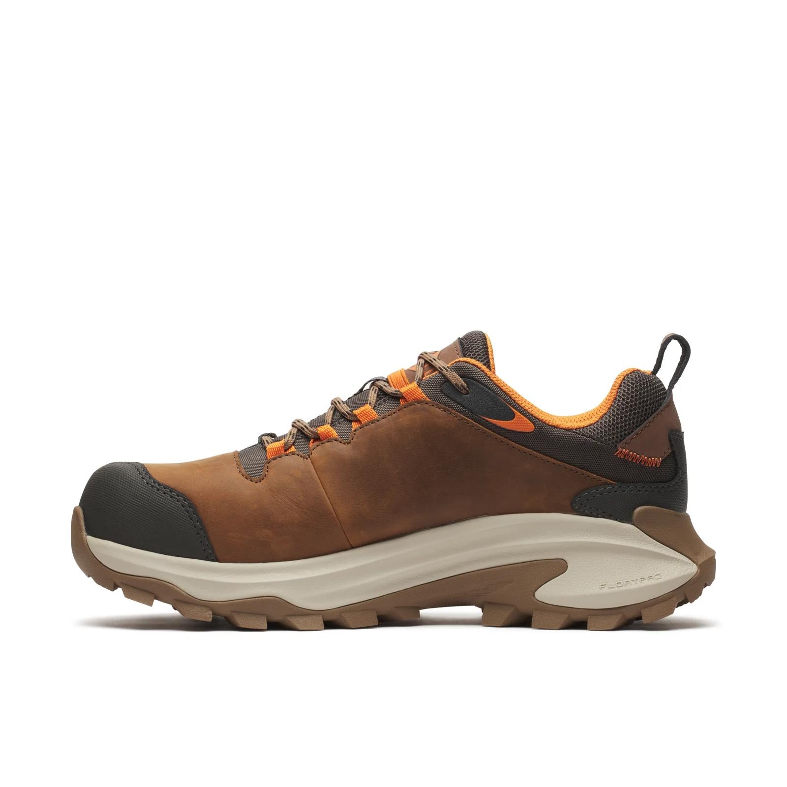 Merrell Men's Moab Speed 2 Waterproof Carbon Fiber Work Shoe Wide Width Light Brown