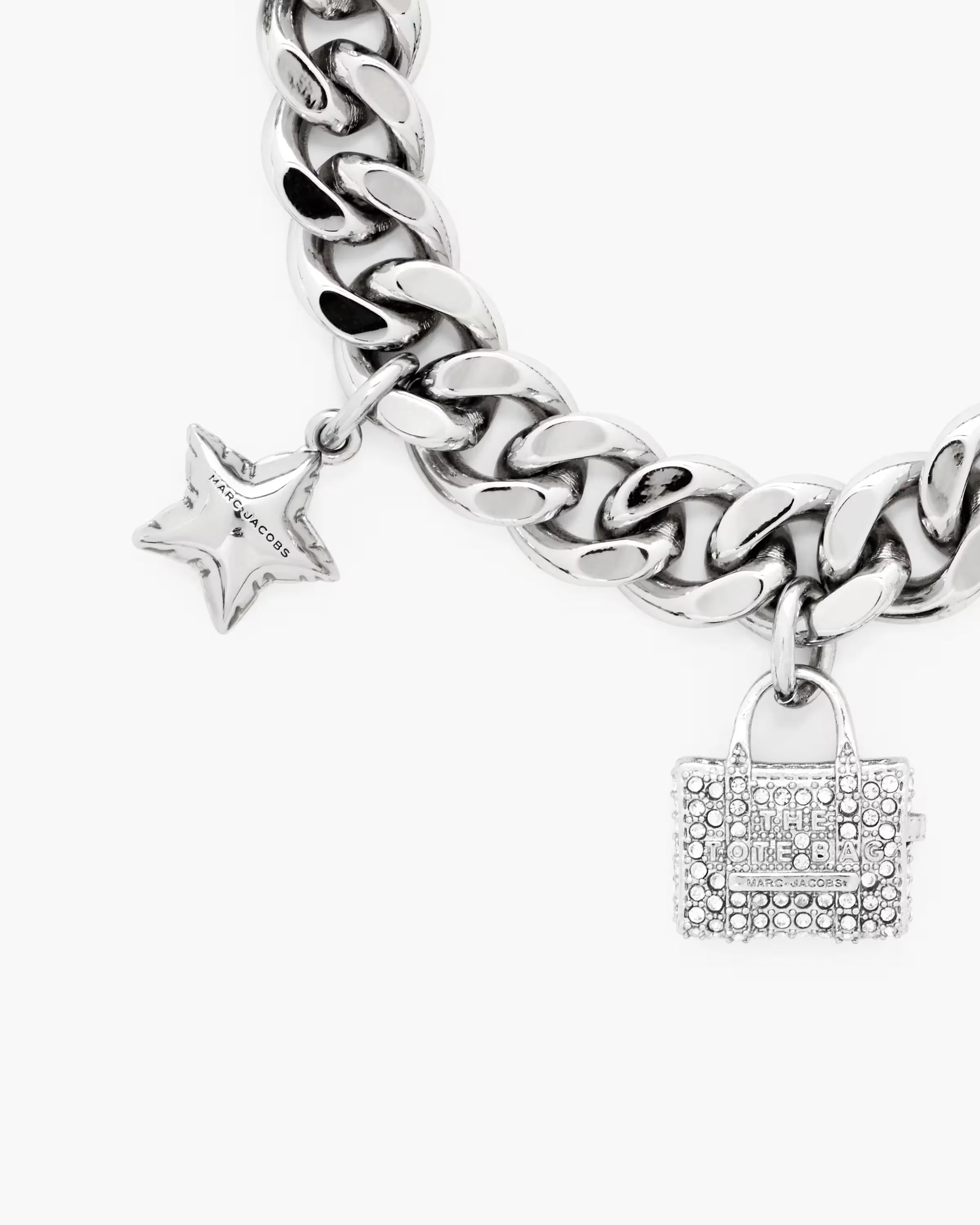Marc Jacobs The Pave Mini Icon Charm Bracelet Silver/Crystal