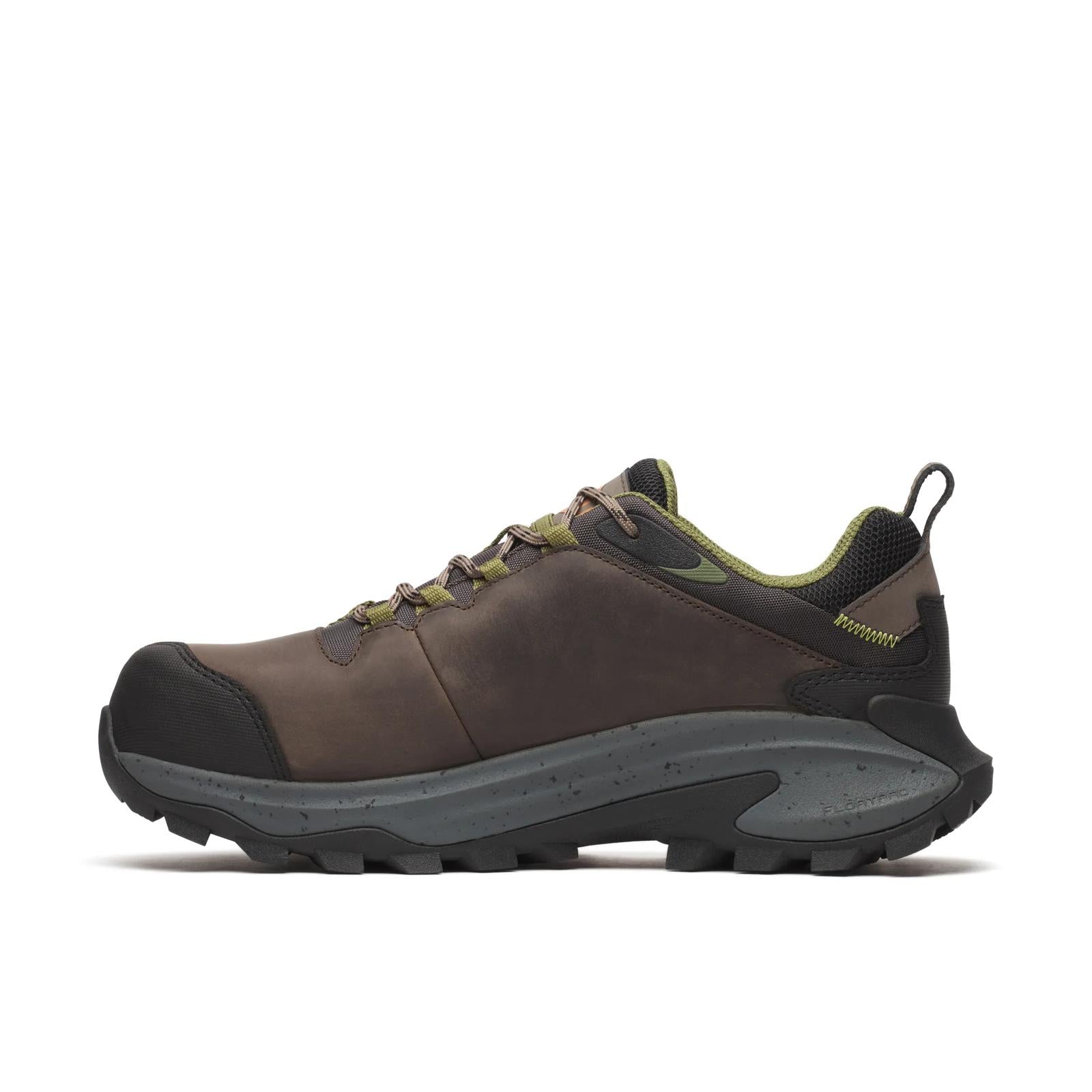 Merrell Men's Moab Speed 2 Waterproof Carbon Fiber Work Shoe Wide Width Dark Taupe