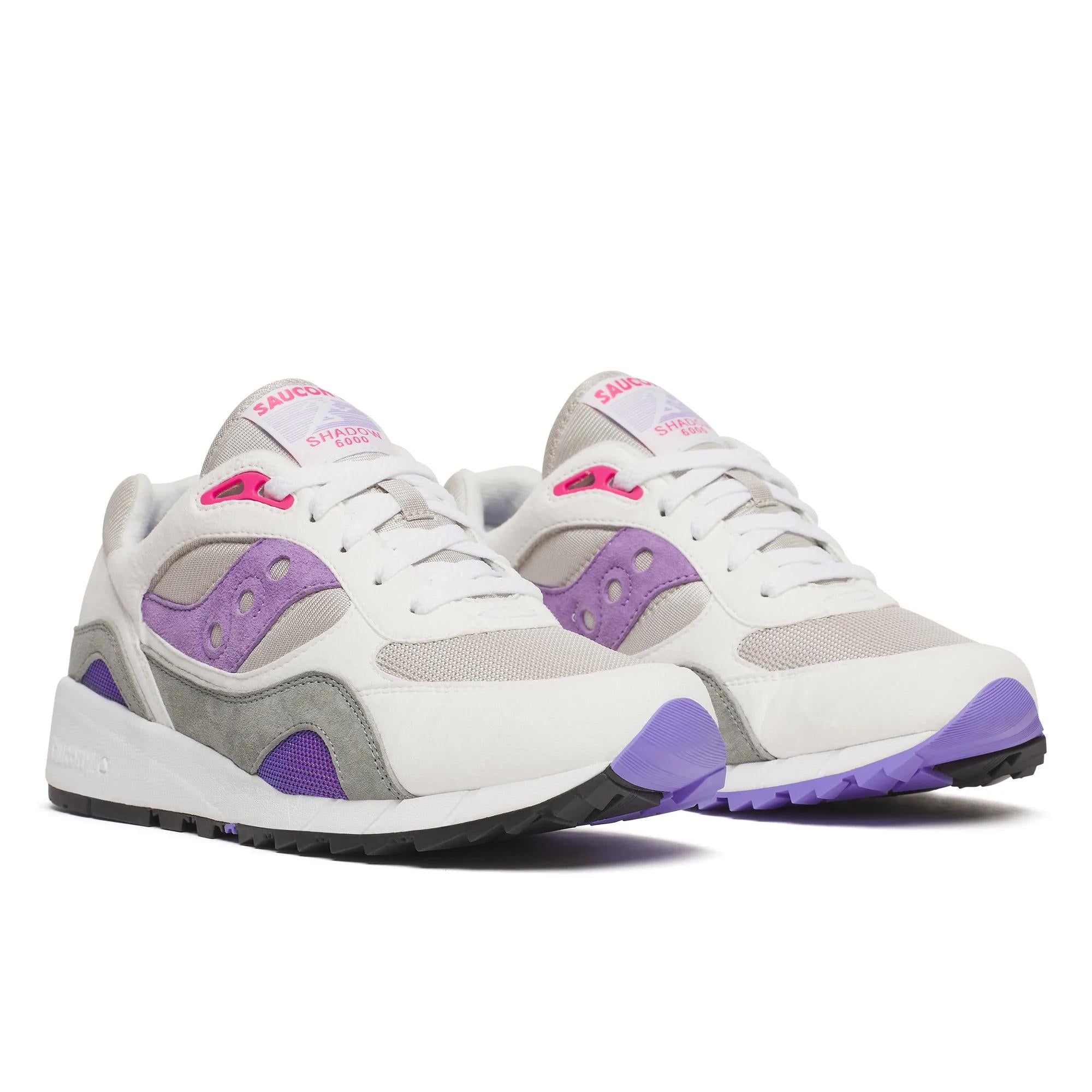 Saucony Shadow 6000 White | Grey | Purple