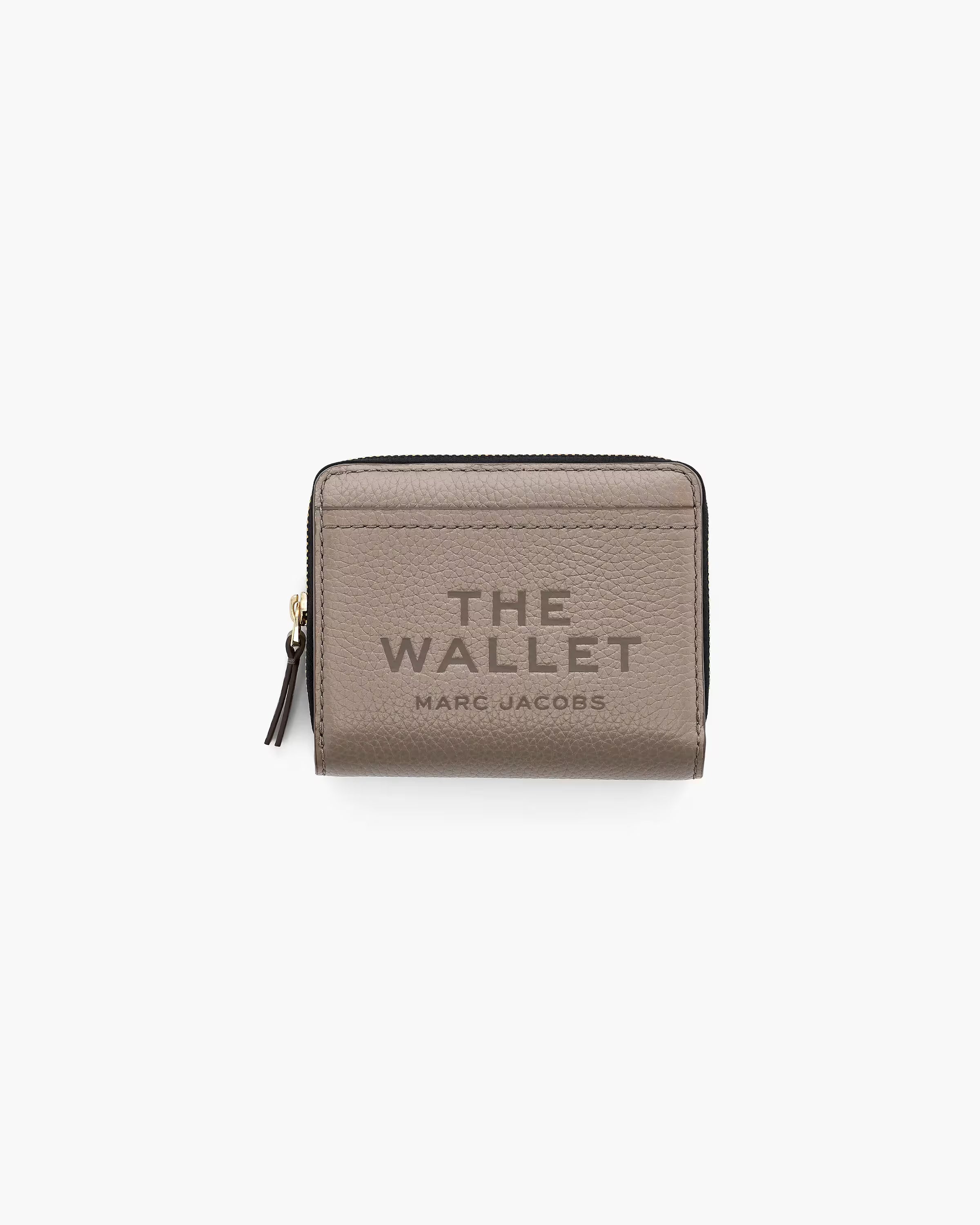 Marc Jacobs The Leather Mini Compact Wallet Cement
