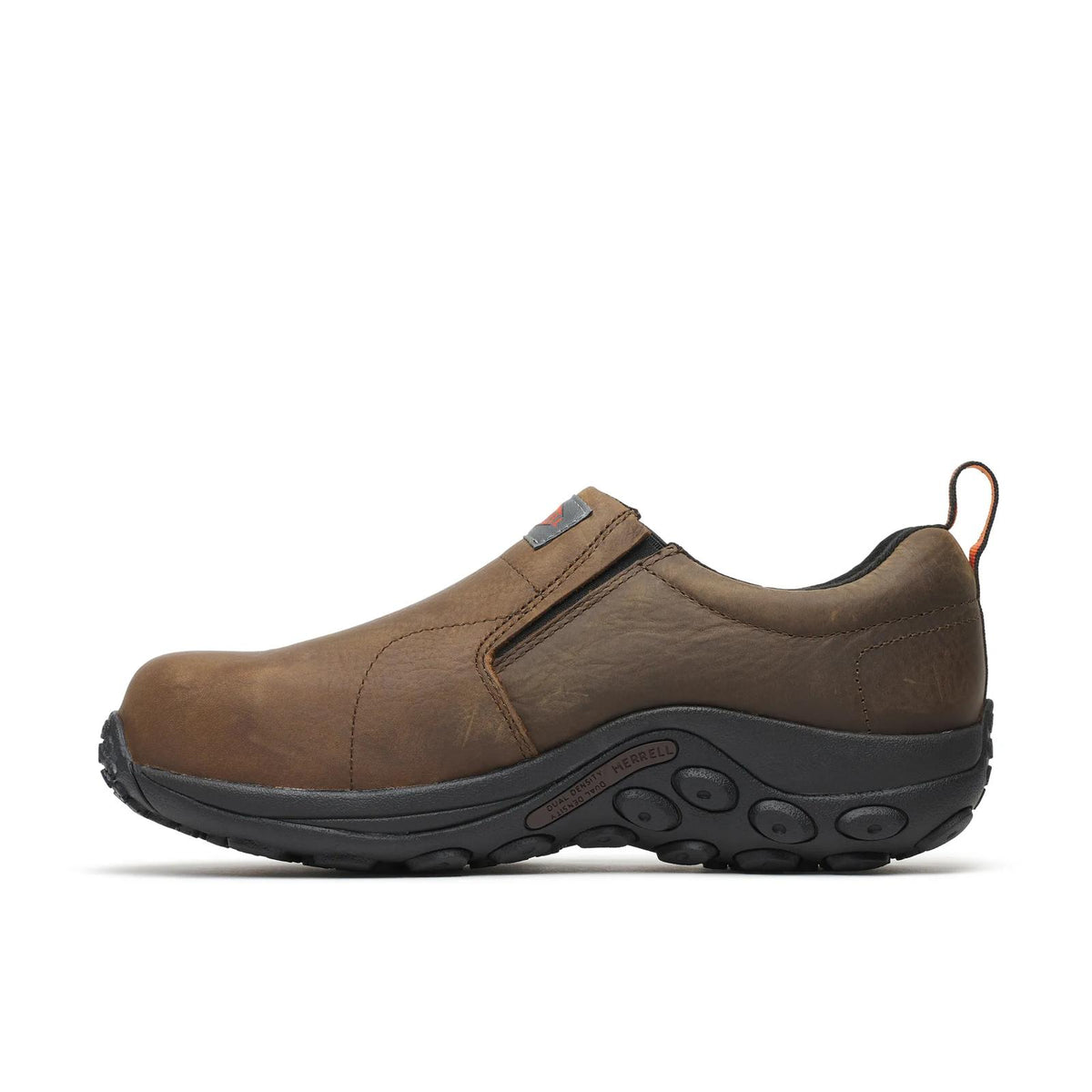 Merrell Men's Jungle Moc Leather Comp Toe Work Shoe Wide Width Espresso