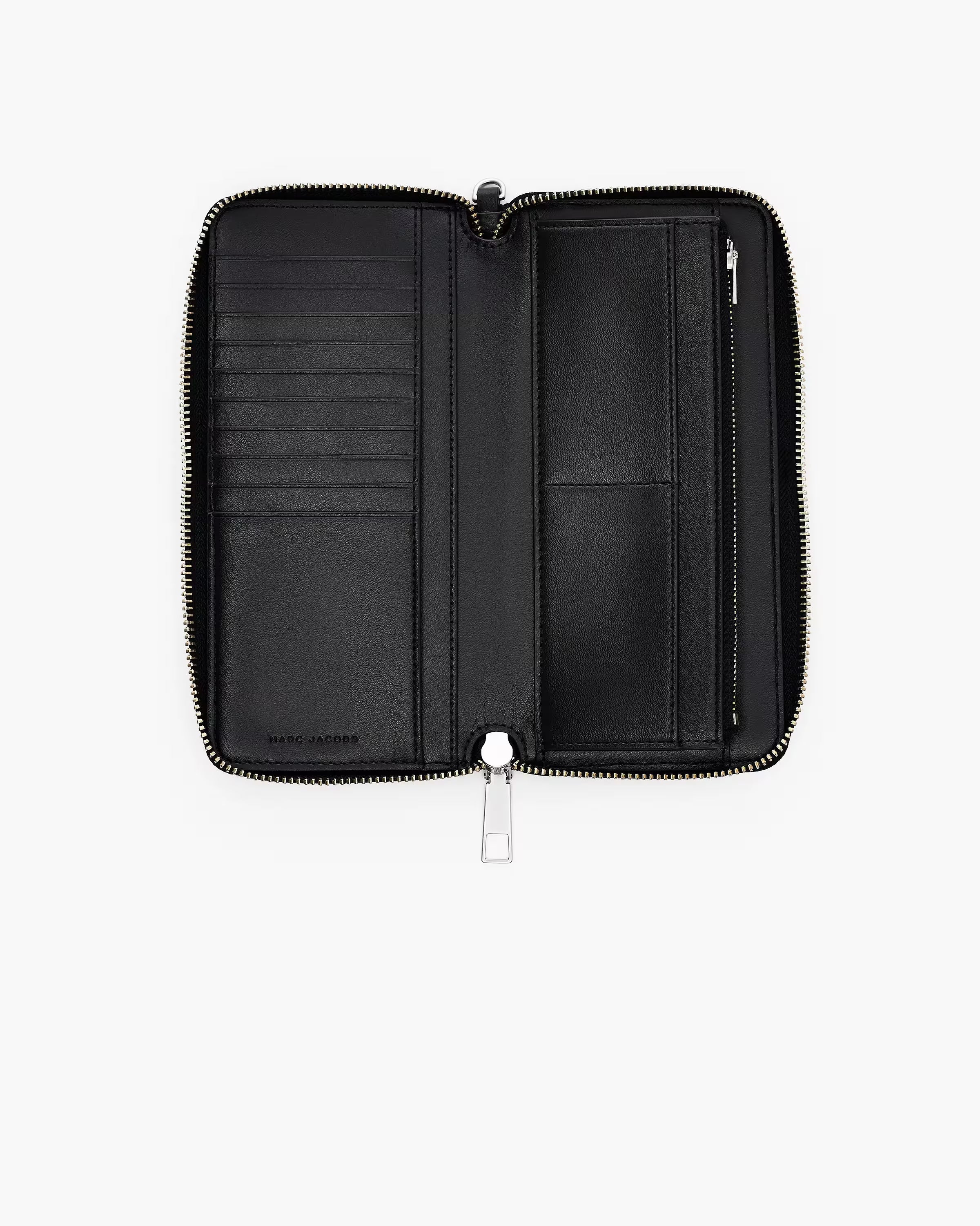 Marc Jacobs The Stripe Canvas Continental Wallet Blue Sea Multi