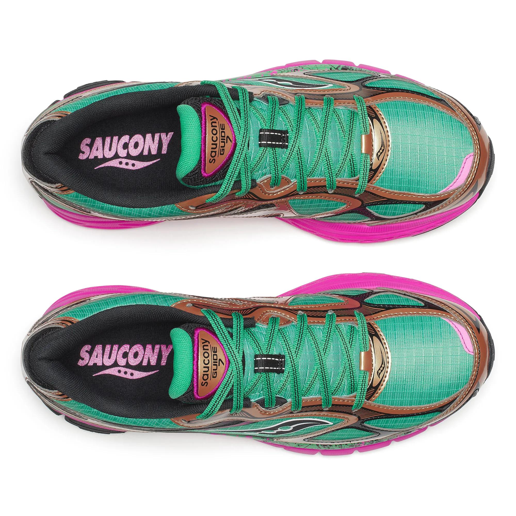 Saucony ProGrid Guide 7 Hi Octane Green | Bronze