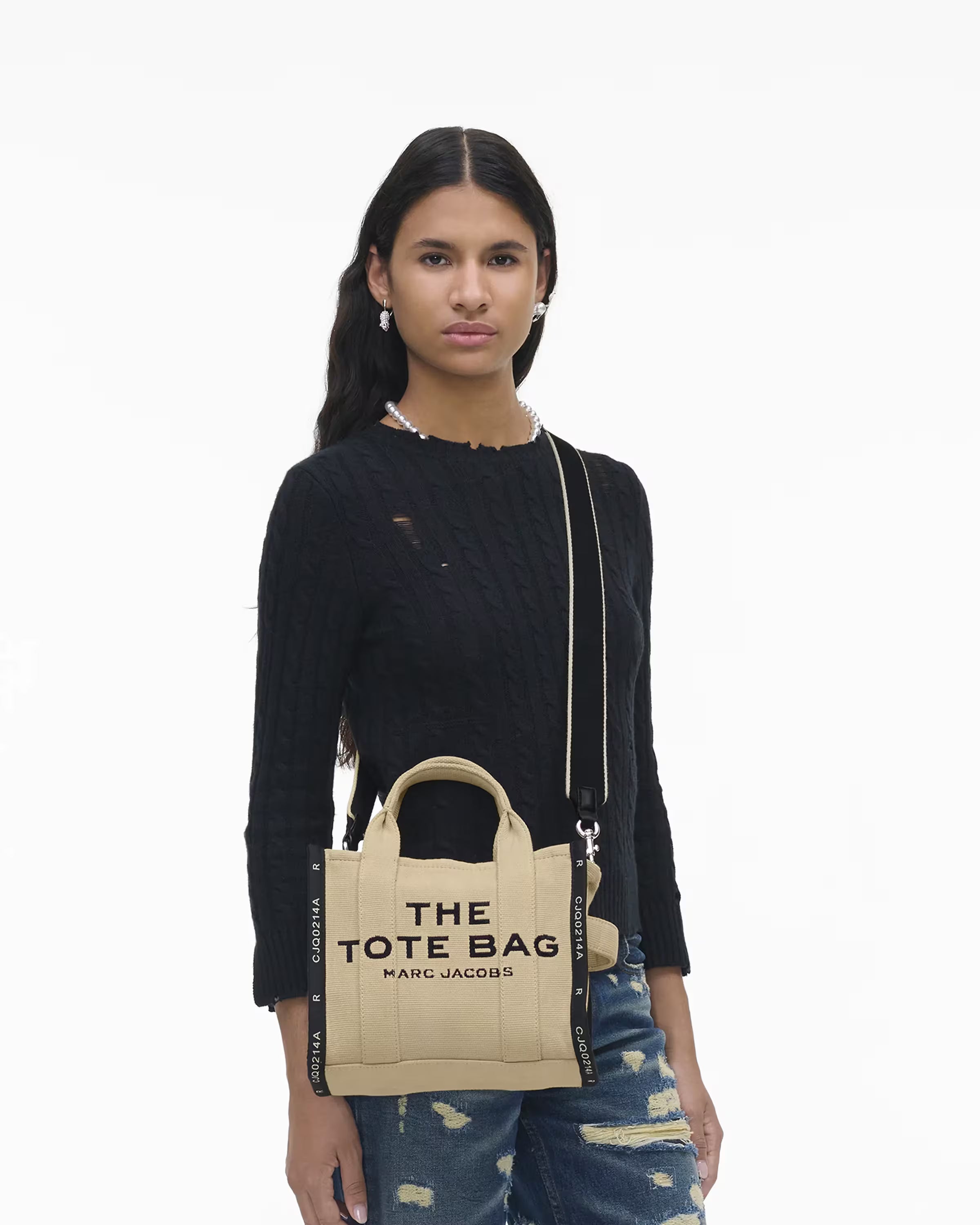 Marc Jacobs The Jacquard Small Tote Bag Warm Sand