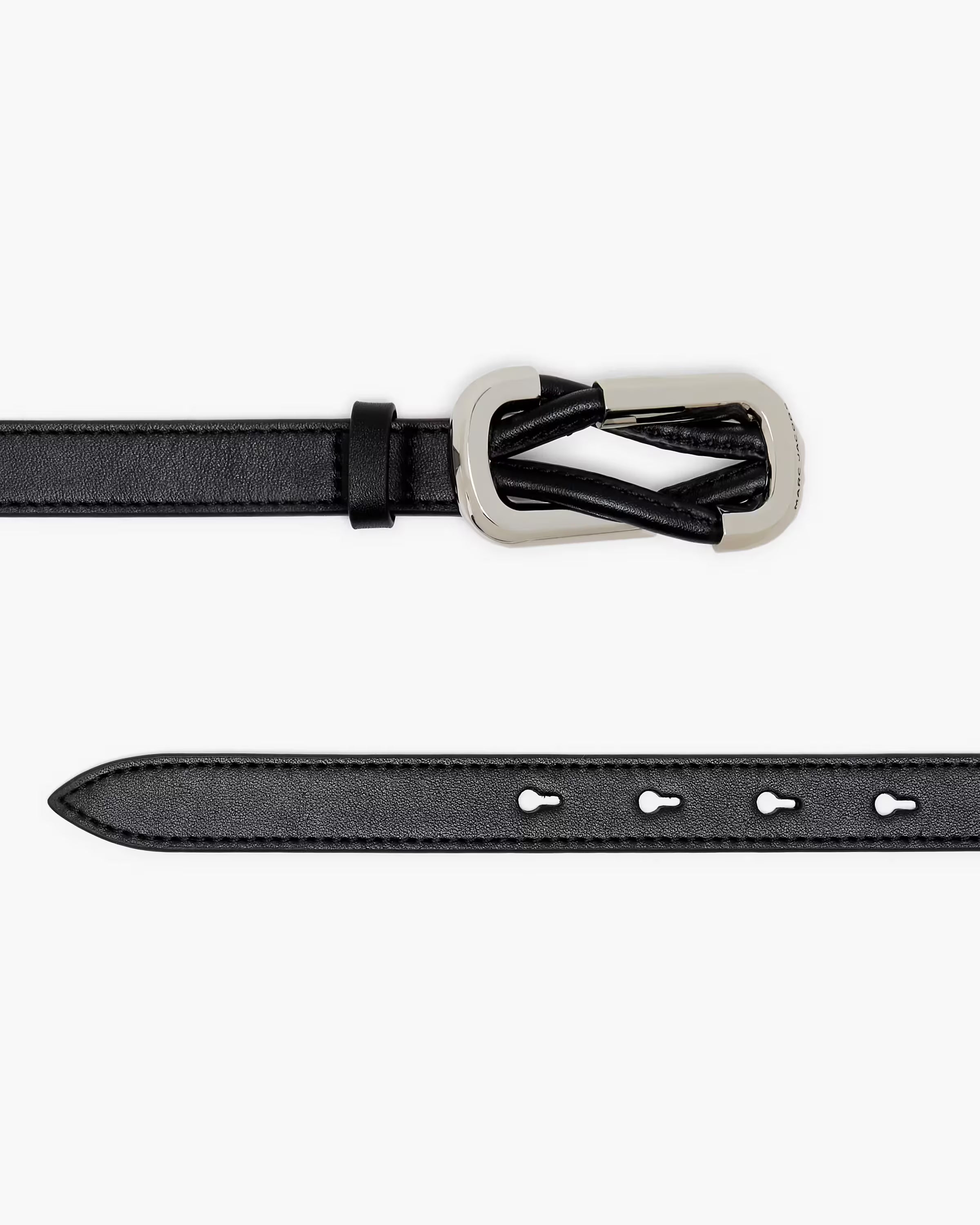 Marc Jacobs The Thin Outline Logo Webbing Strap Rose Multi
