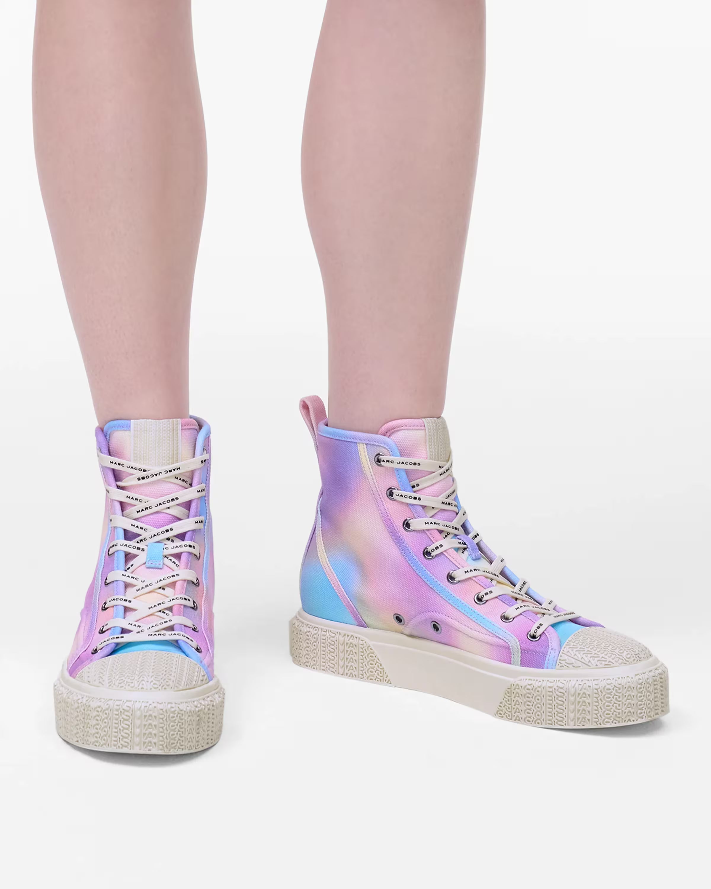 Marc Jacobs The Airbrush Canvas Sneaker Blue Multi