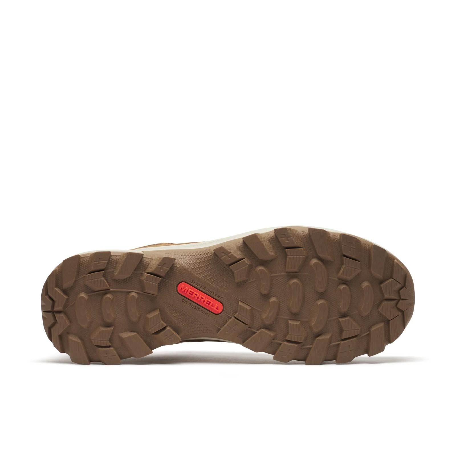 Merrell Men's Moab Speed 2 Waterproof Carbon Fiber Work Shoe Wide Width Light Brown