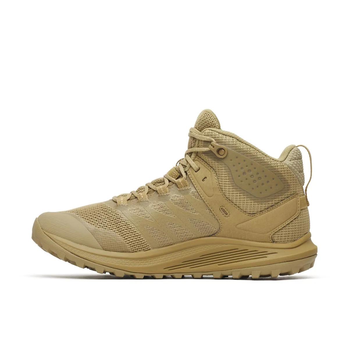 Merrell Men's Nova 3 Mid Tactical Waterproof Boot Wide Width Dark Coyote