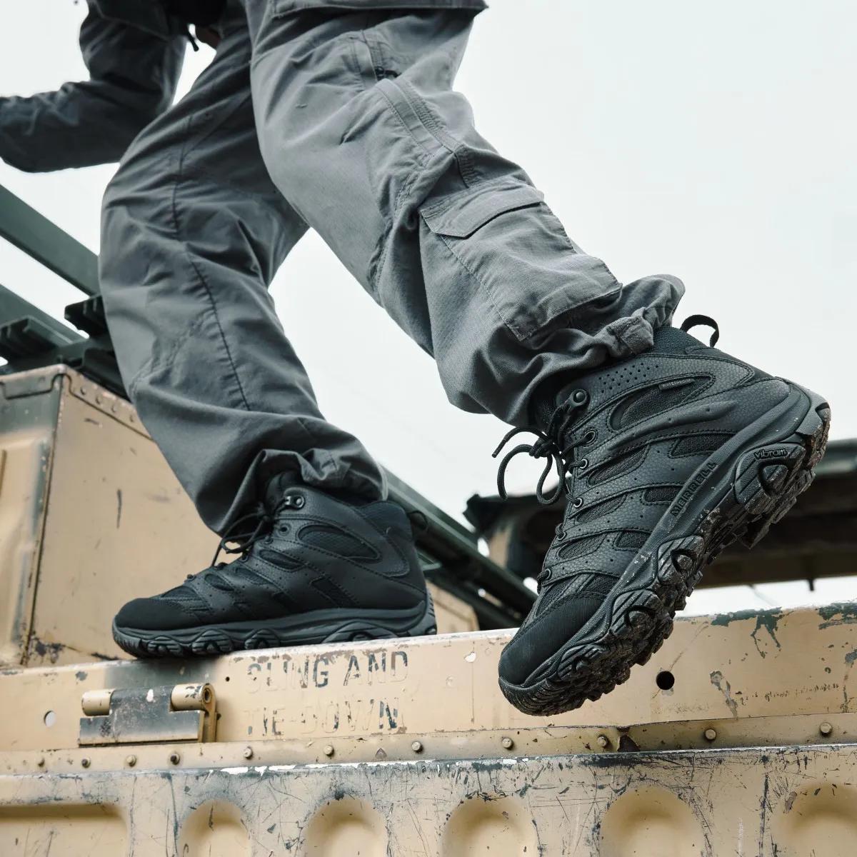 Merrell Men's Moab 3 Mid Tactical Waterproof Wide Width Dark Coyote