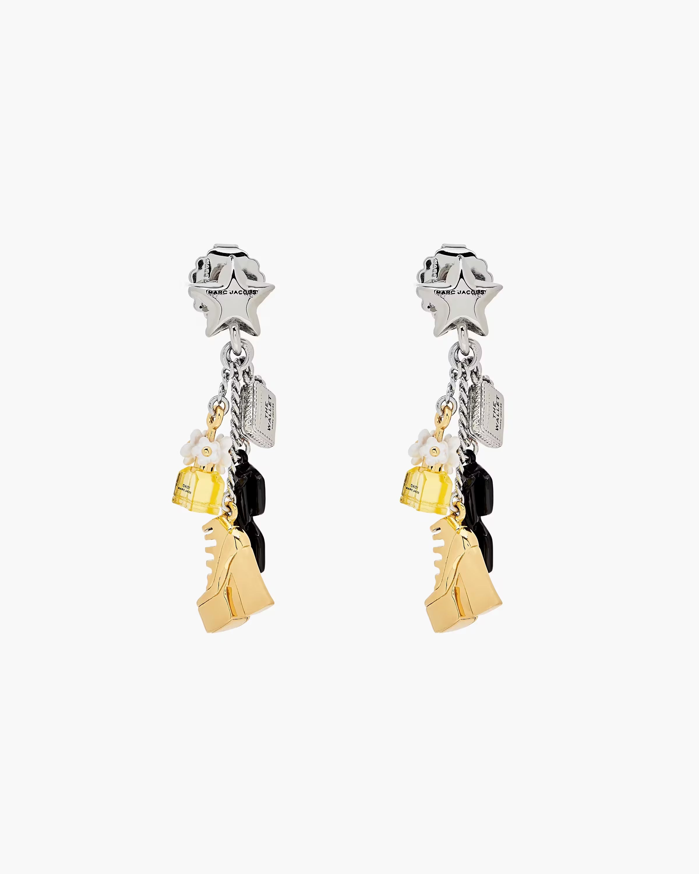 Marc Jacobs The Mini Icon Charm Earrings Gold/Silver