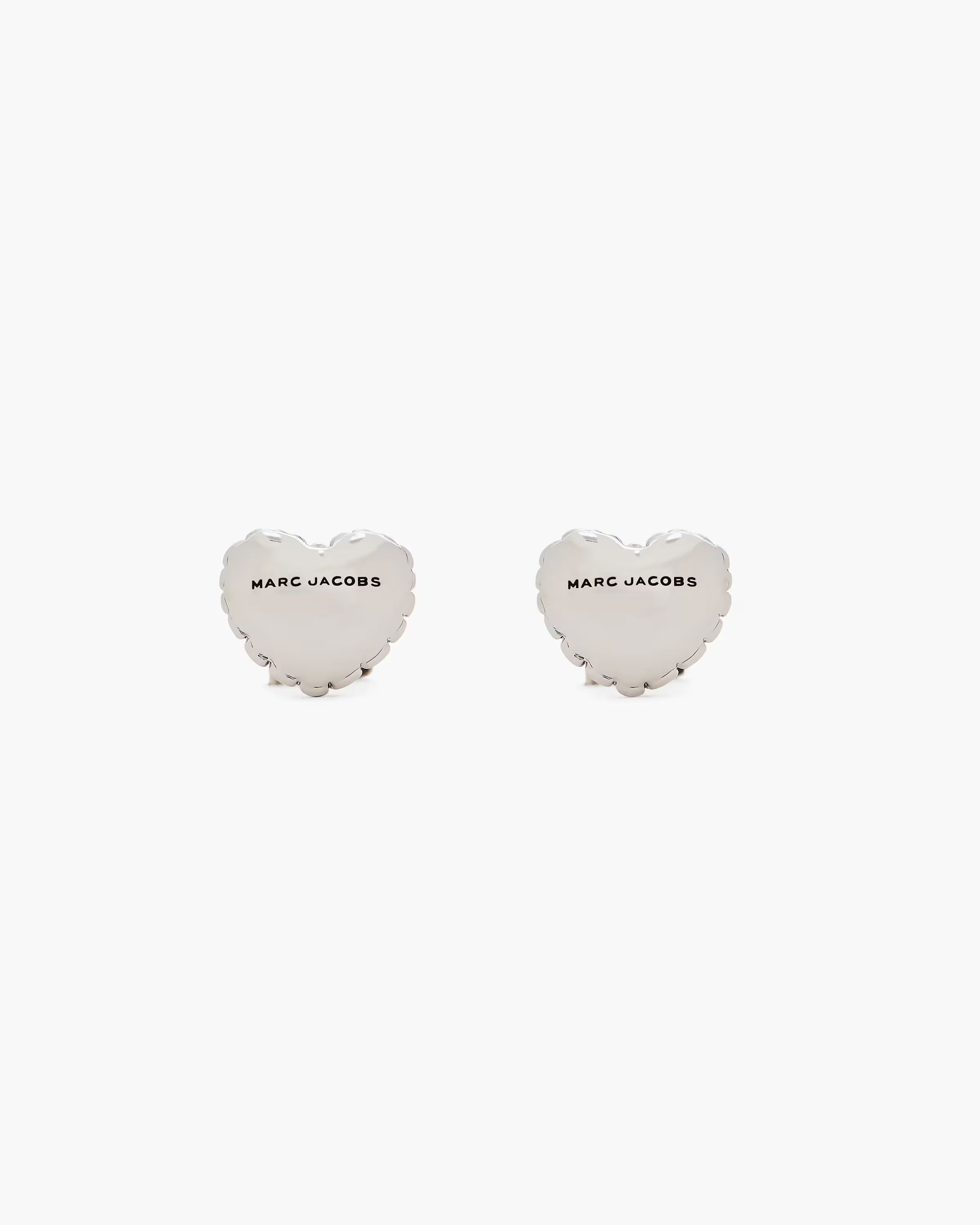 Marc Jacobs The Heart Balloon Stud Earrings Light Antique Silver