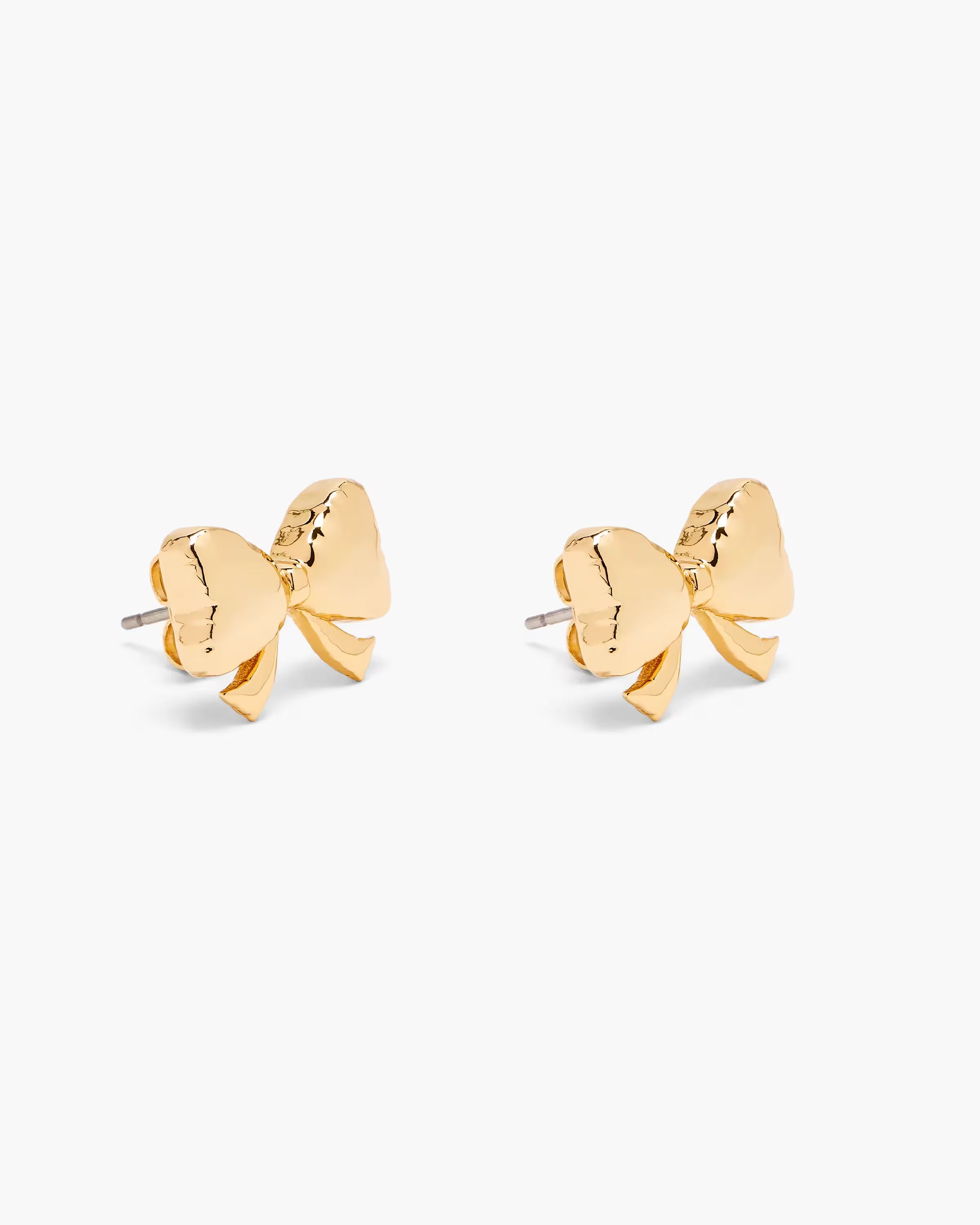 Marc Jacobs The Bow Stud Earrings Light Antique Gold