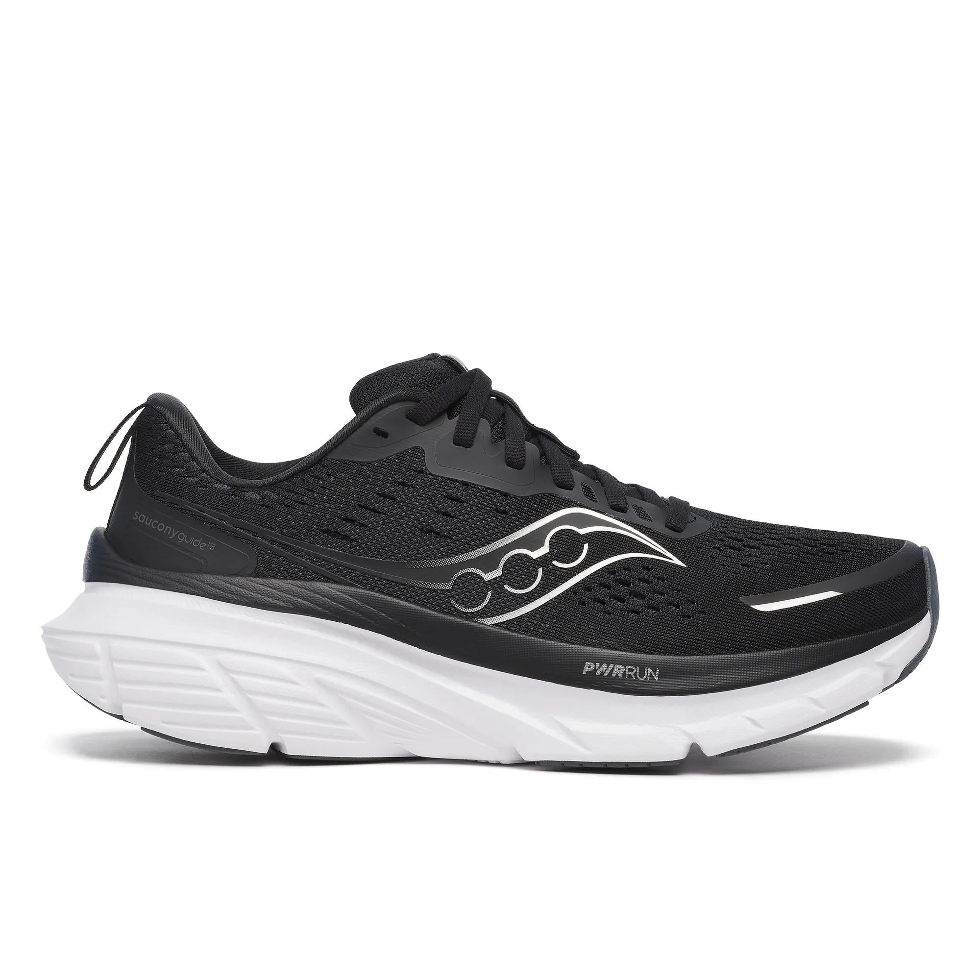 Saucony Women's Guide 18 Extra Wide Black | White