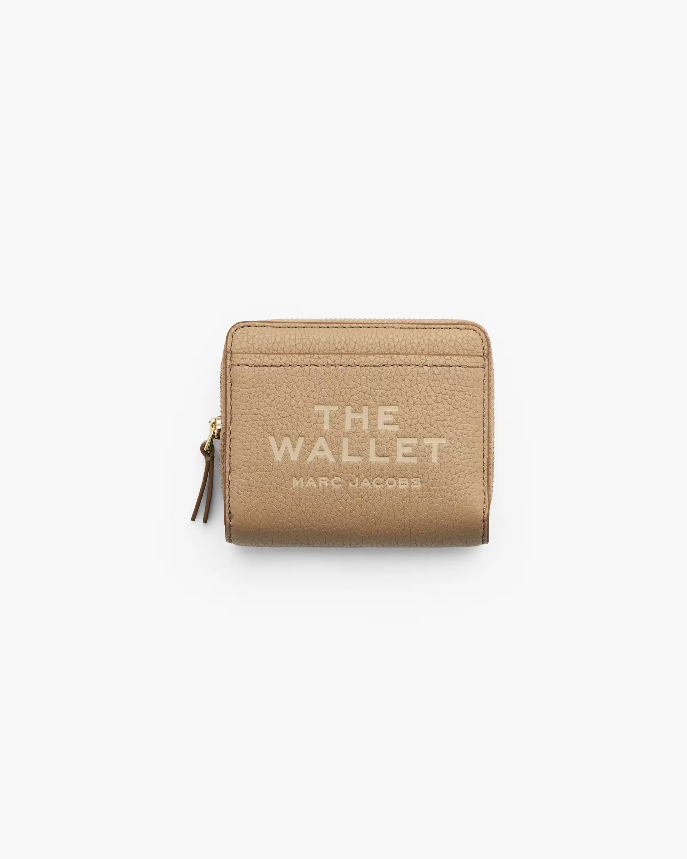 Marc Jacobs The Leather Mini Compact Wallet Camel