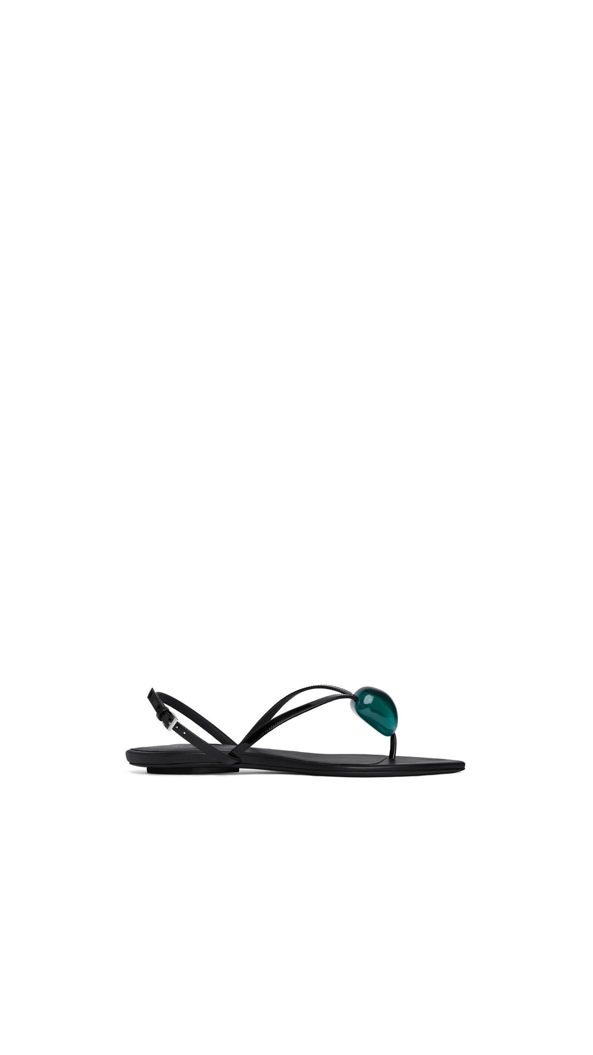 Alaïa Flat Jewel Sandals In Patent Leather