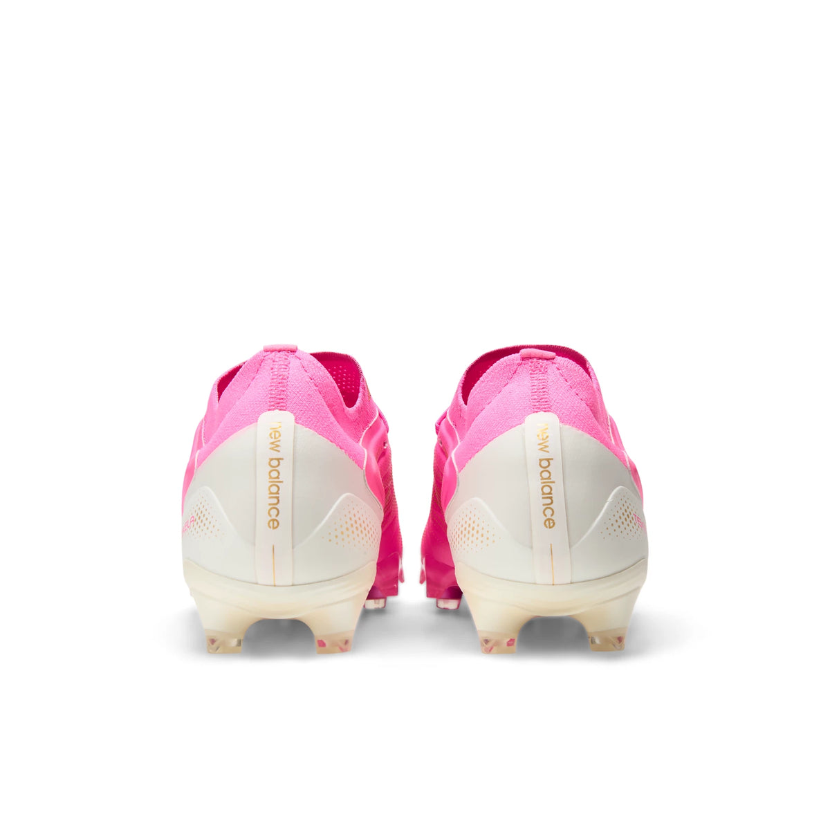 New Balance Tekela Elite Low FG V5 Pink Heat with Metallic Gold and Pink Satin