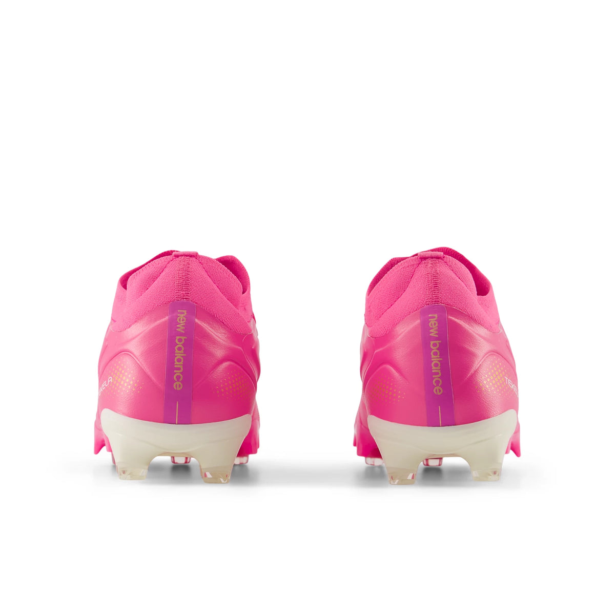 New Balance Tekela Pro Low FG V5 Pink Heat with Metallic Gold and Pink Satin