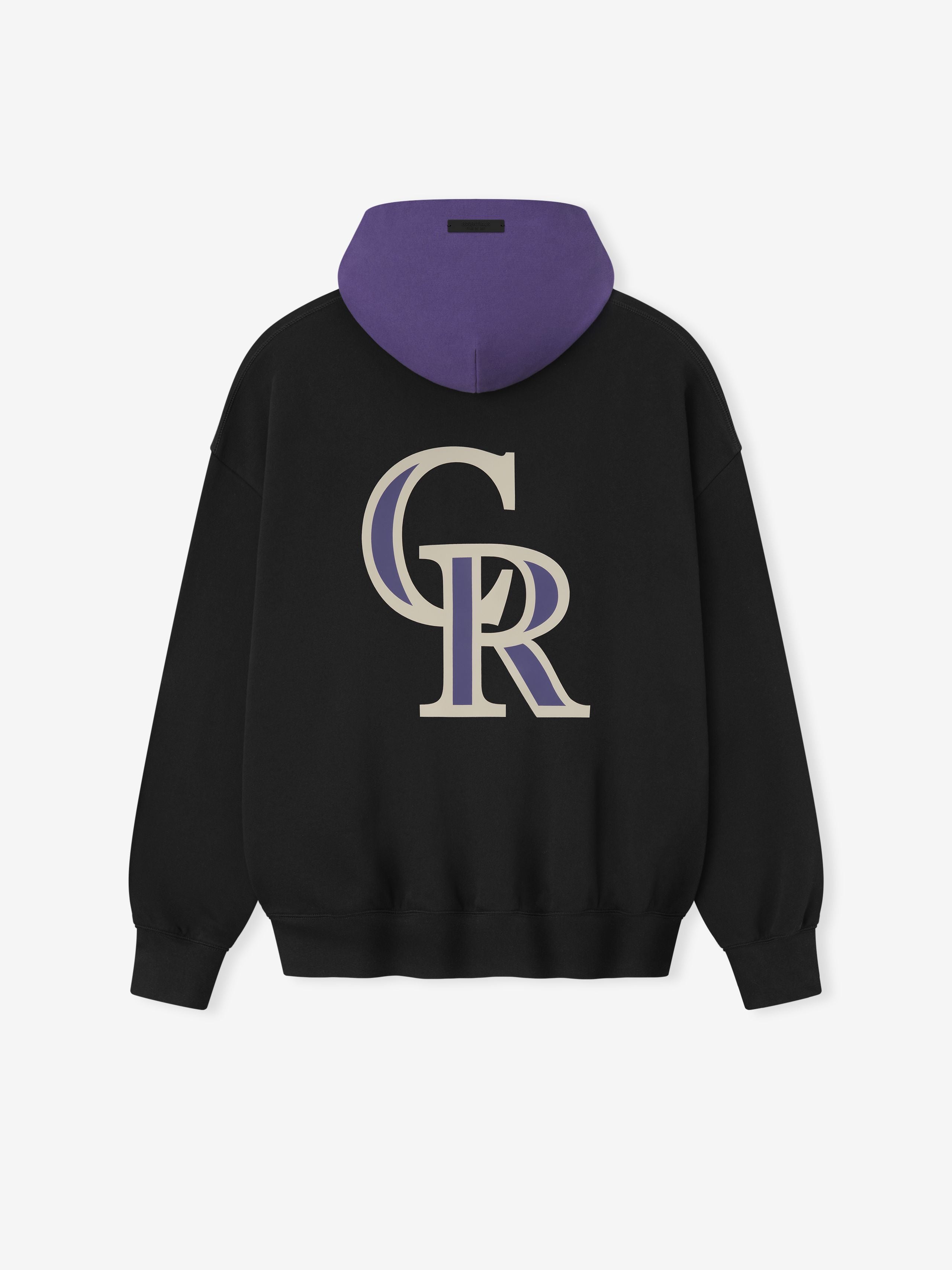 Essentials Rockies Sport Hoodie Vintage Black/Purple Reign