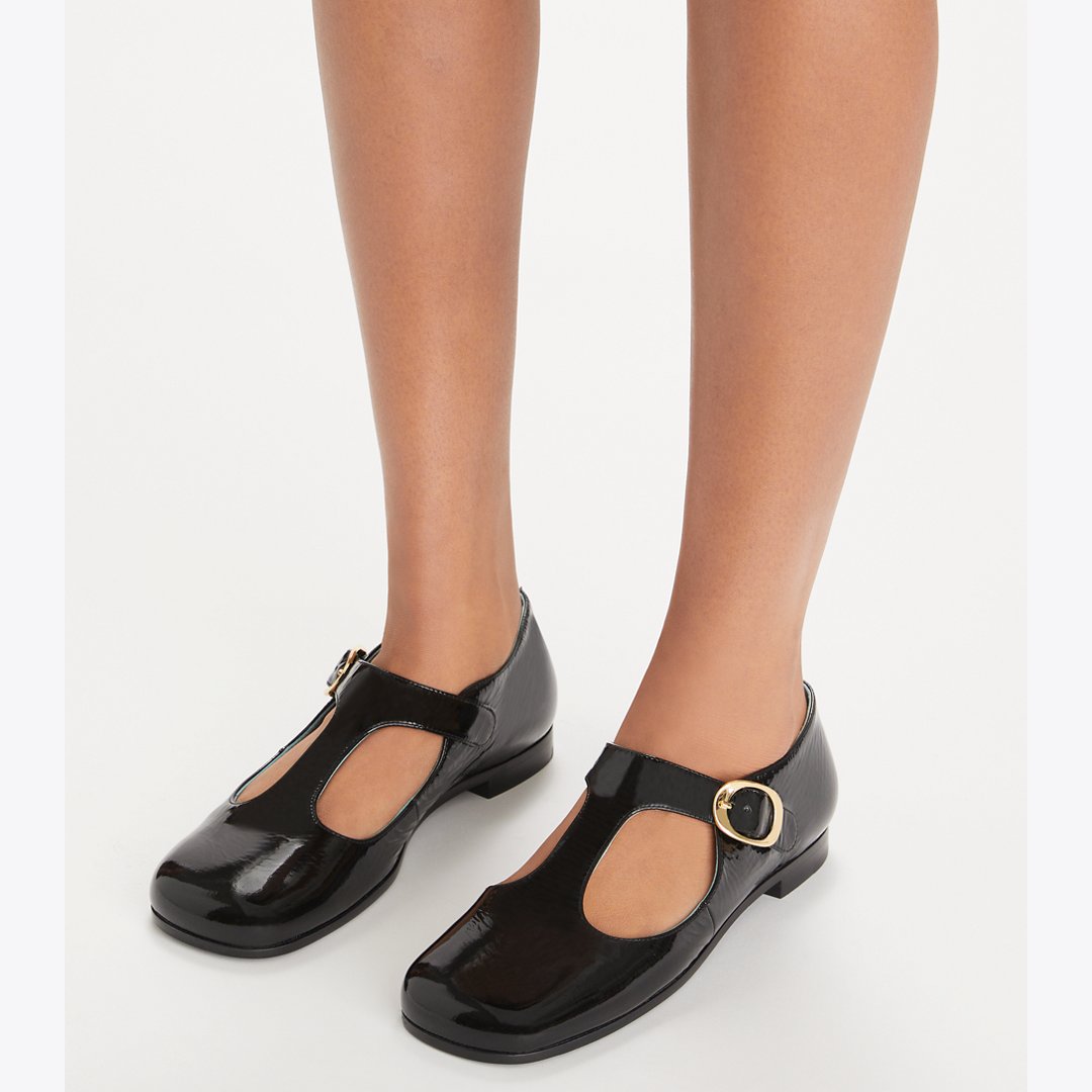 Tory Burch Violet T-Strap NERO