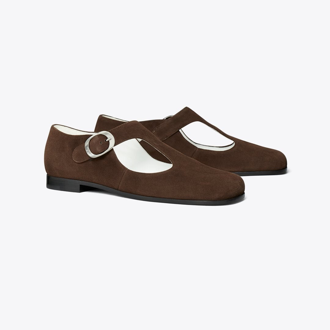 Tory Burch Violet T-Strap DARK COCOA