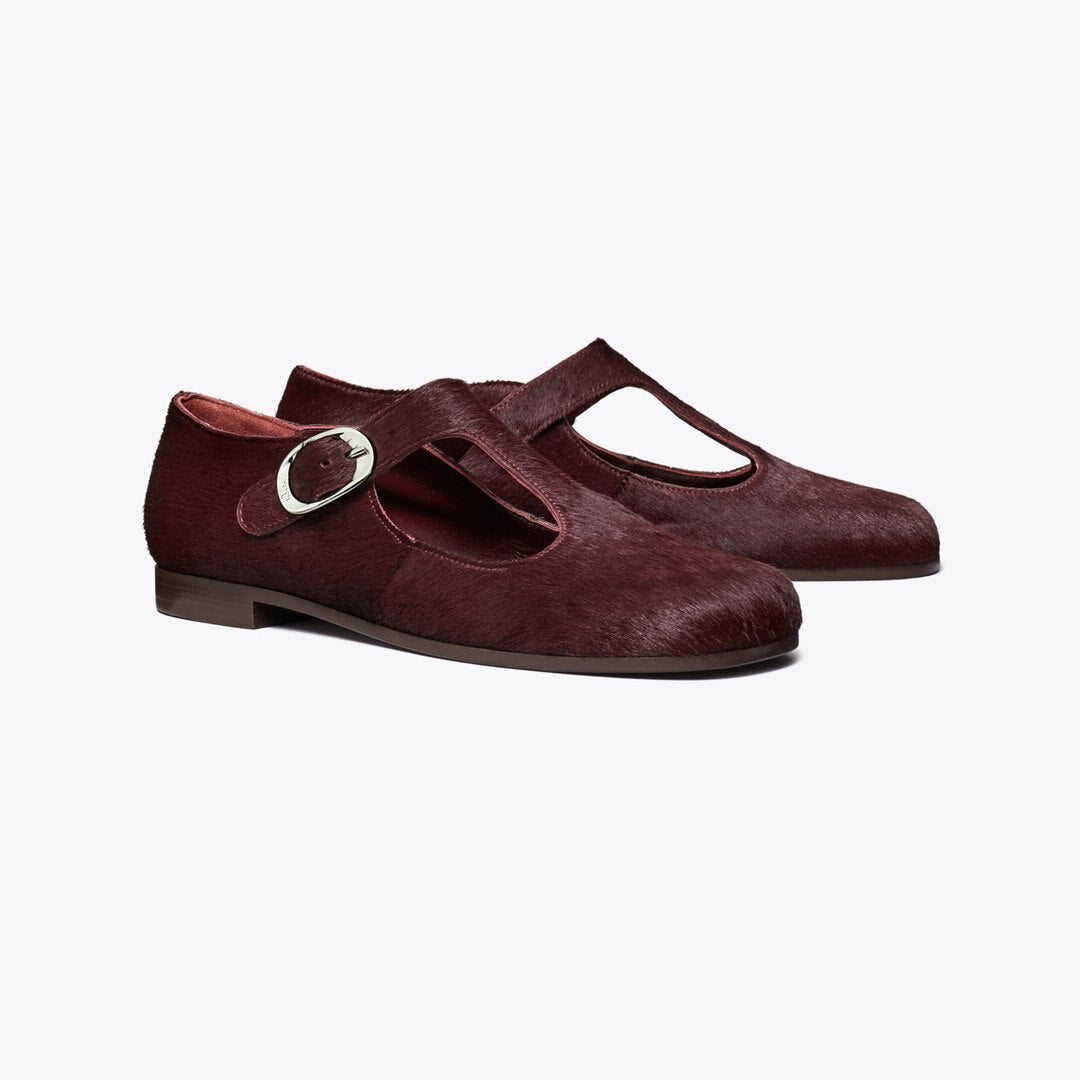 Tory Burch Violet T-Strap DARK CARMINE