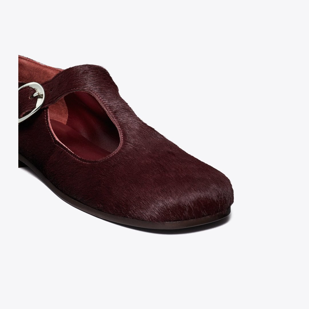 Tory Burch Violet T-Strap DARK CARMINE