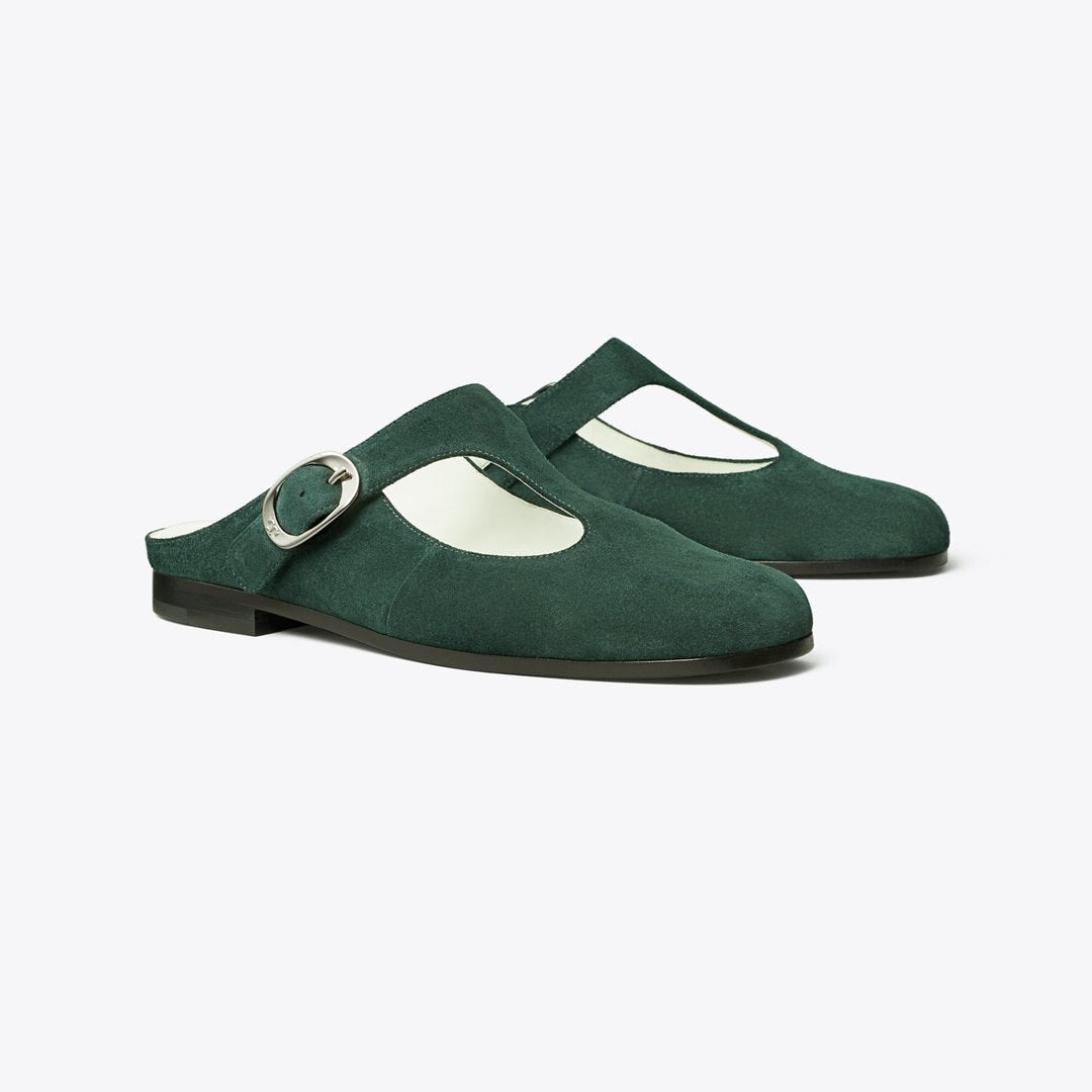 Tory Burch Violet T-Strap Mule WARM TEAL