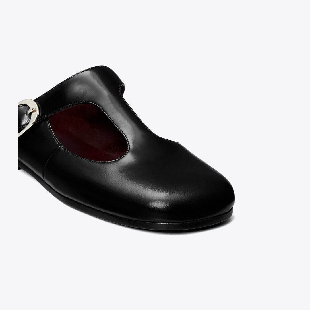 Tory Burch Violet T-Strap Mule PERFECT BLACK