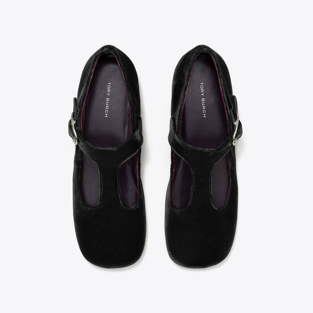 Tory Burch Violet T-Strap PERFECT BLACK