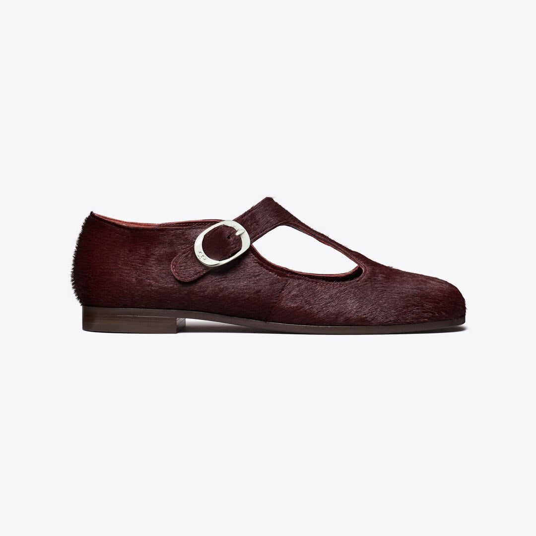 Tory Burch Violet T-Strap DARK CARMINE
