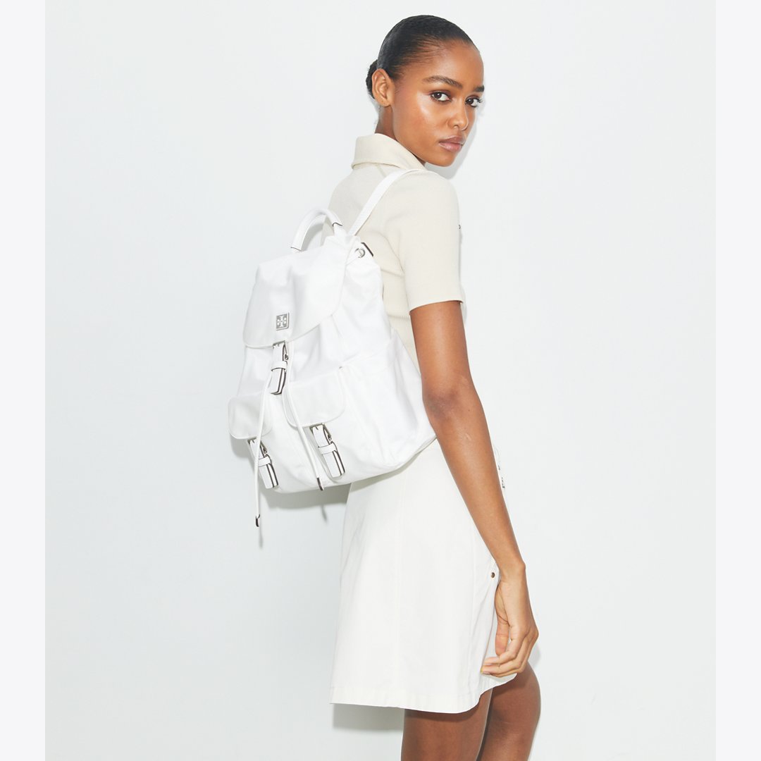 Tory Burch Virginia Backpack White