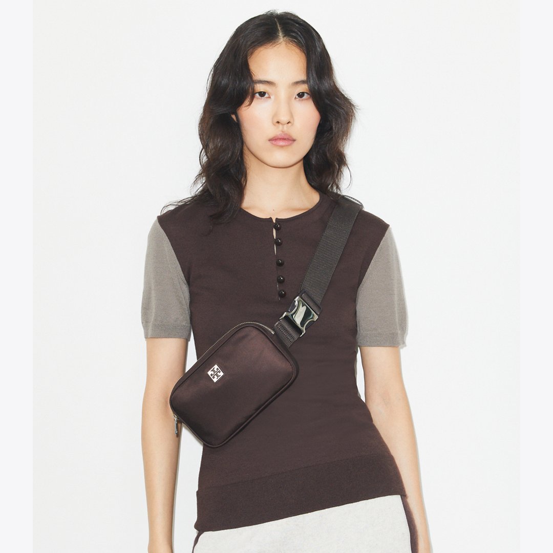 Tory Burch Virginia Belt Bag Cocoa