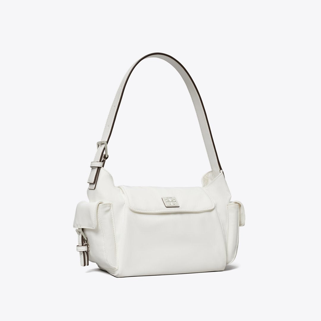 Tory Burch Virginia Pocket Shoulder Bag White