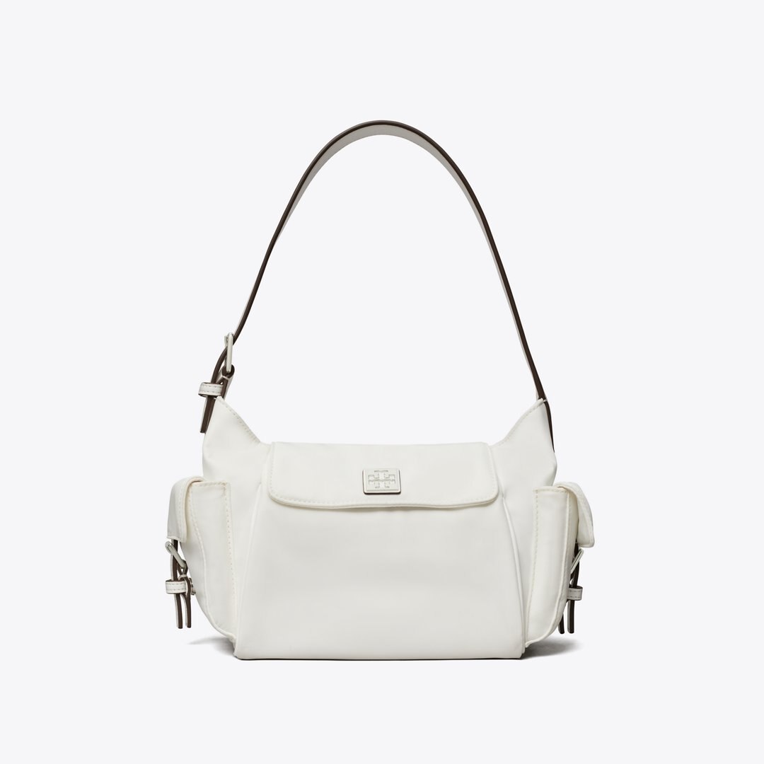 Tory Burch Virginia Pocket Shoulder Bag White
