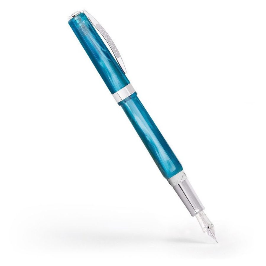 Visconti Opera Demo Carousel Blue Cotton Candy Fountain Pen Broad Nib Kp32-02-Fpab