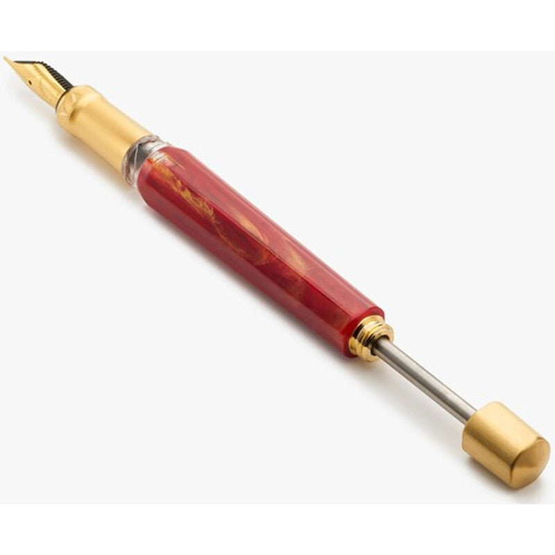 Visconti Opera Gold Fountain Pen Red Fine Nib Kp42-01-Fpf