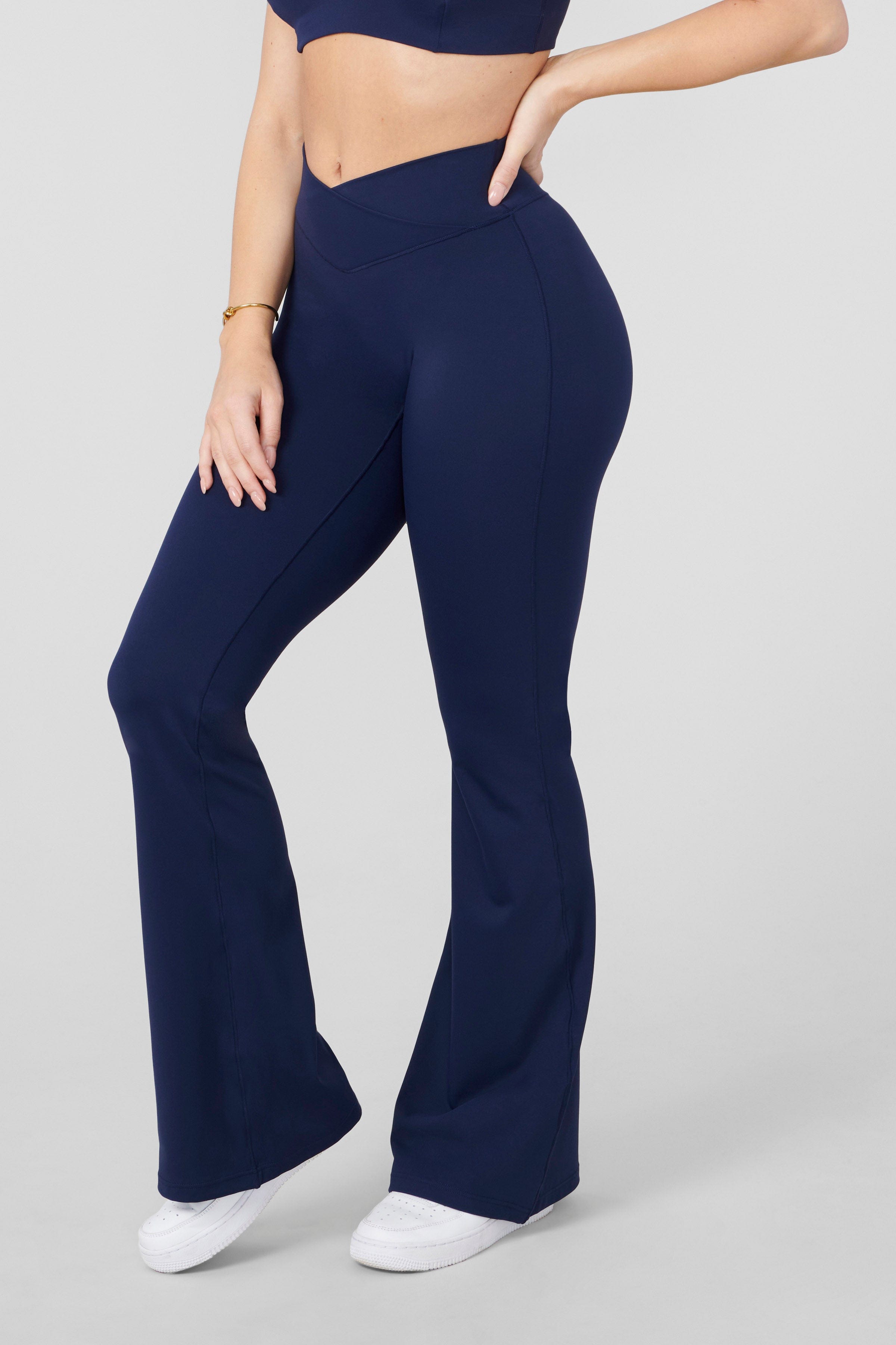YoungLA W215 Vital Flare Pants Midnight Blue