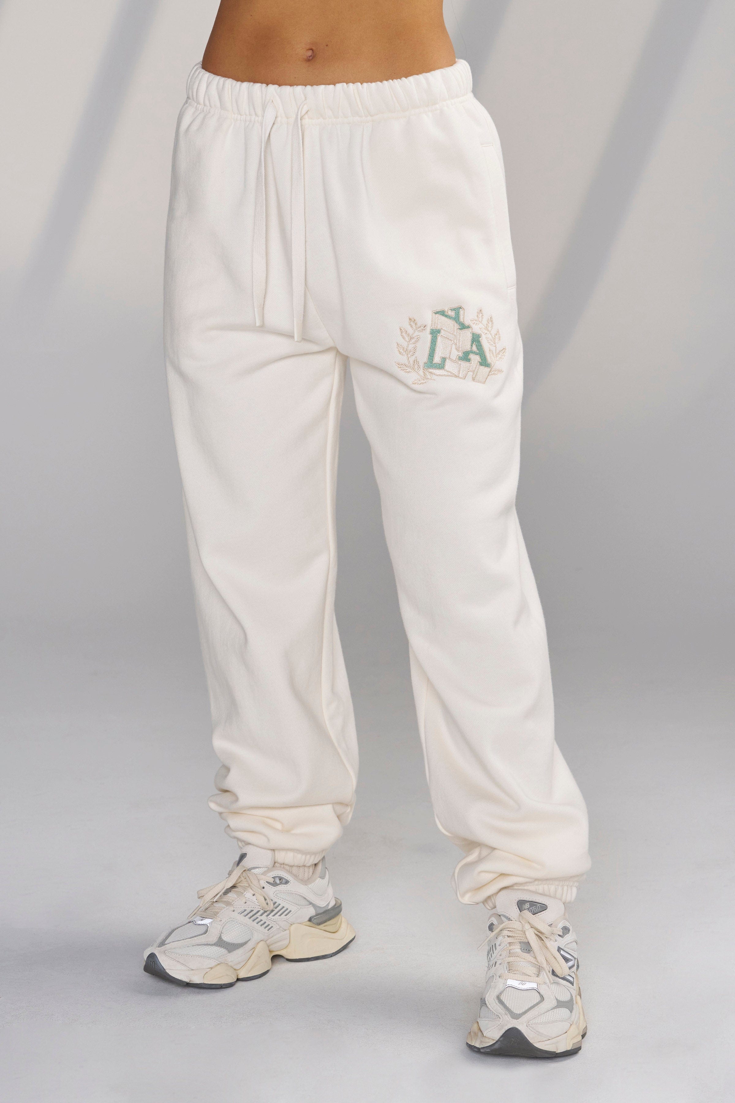 YoungLA W226 - Teddy Jogger Coconut Milk