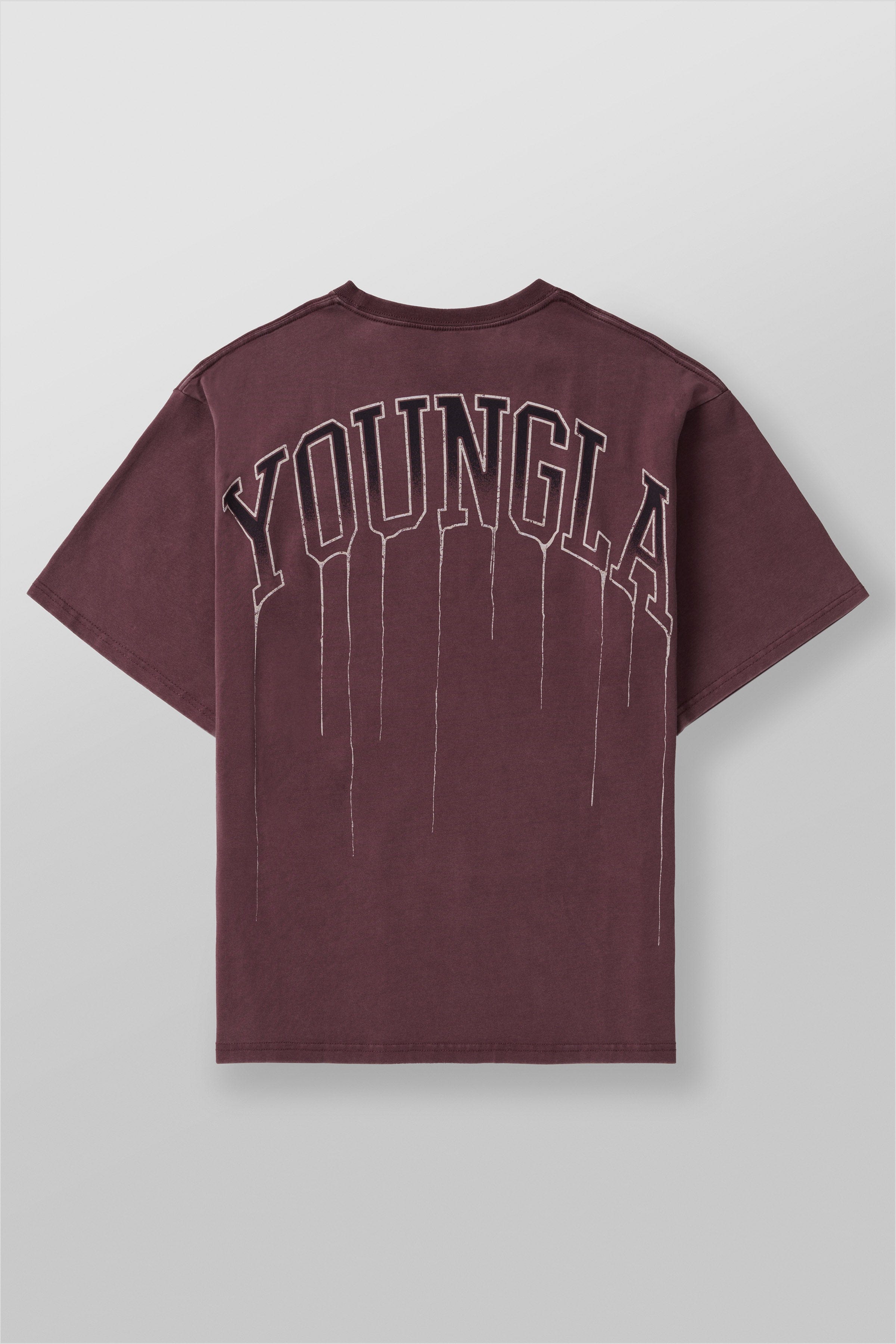 YoungLA W428 - Drip Oversized Tee Grape Wash
