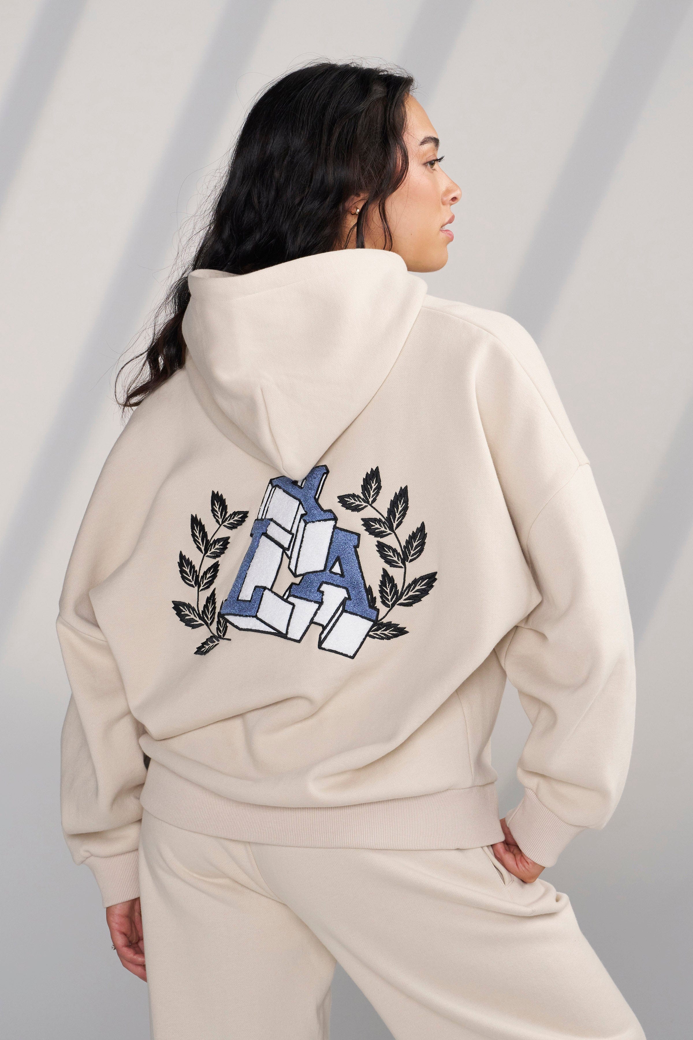 YoungLA W524 - Teddy Hoodie Barely Beige